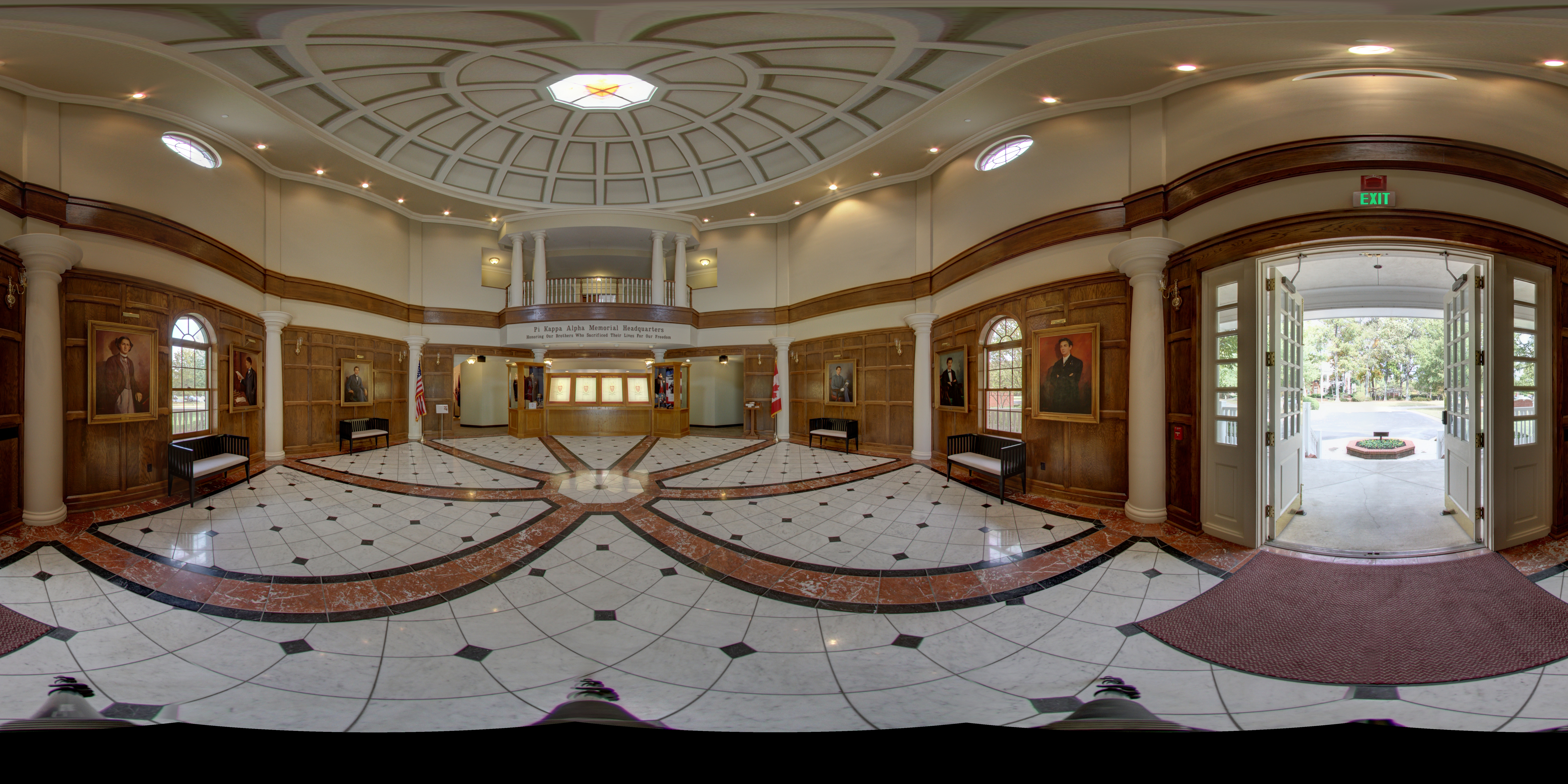 Memorial Headquarters Hall of Fame Panoramic Photograph 1