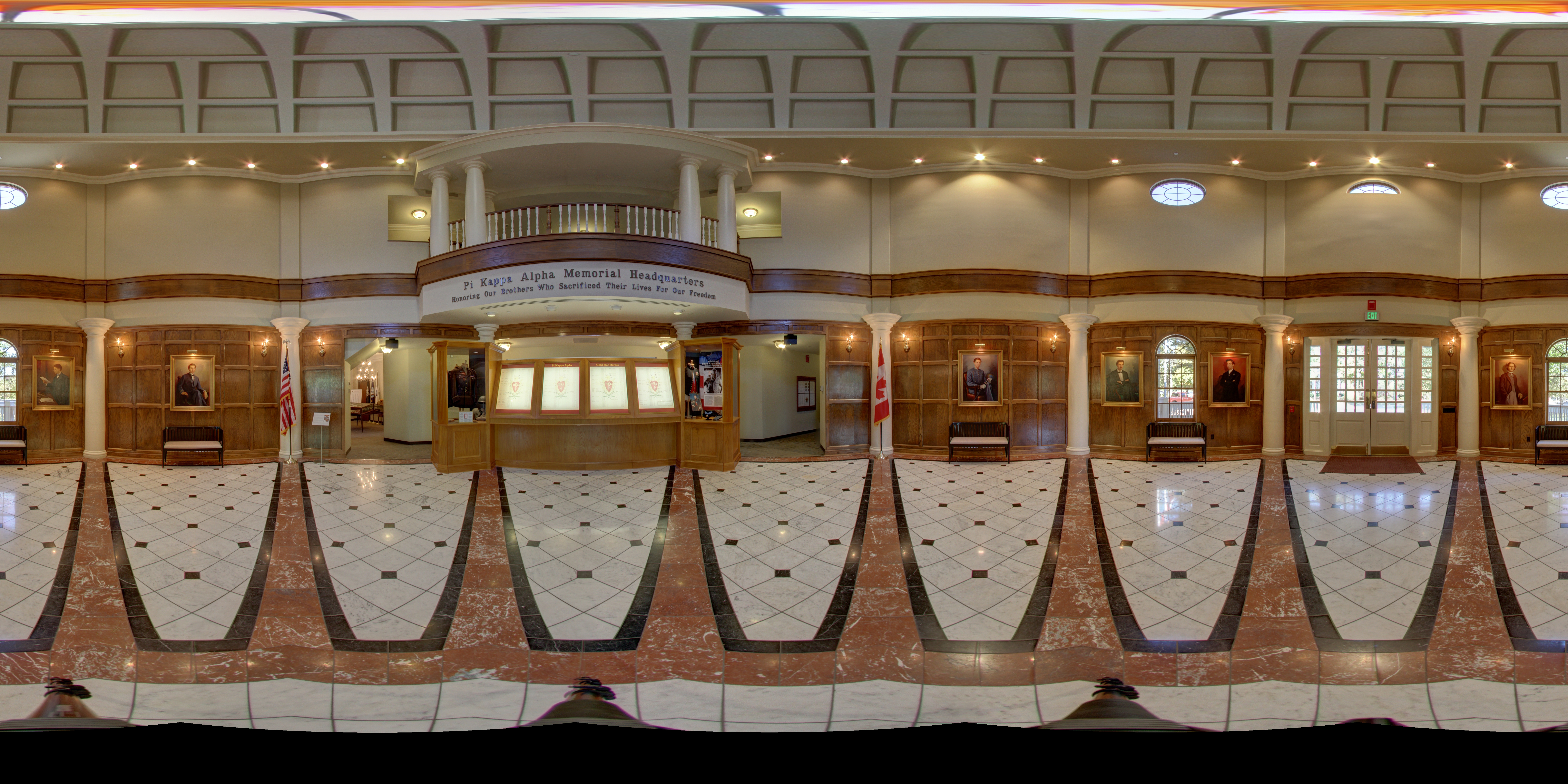 Memorial Headquarters Hall of Fame Panoramic Photograph 2