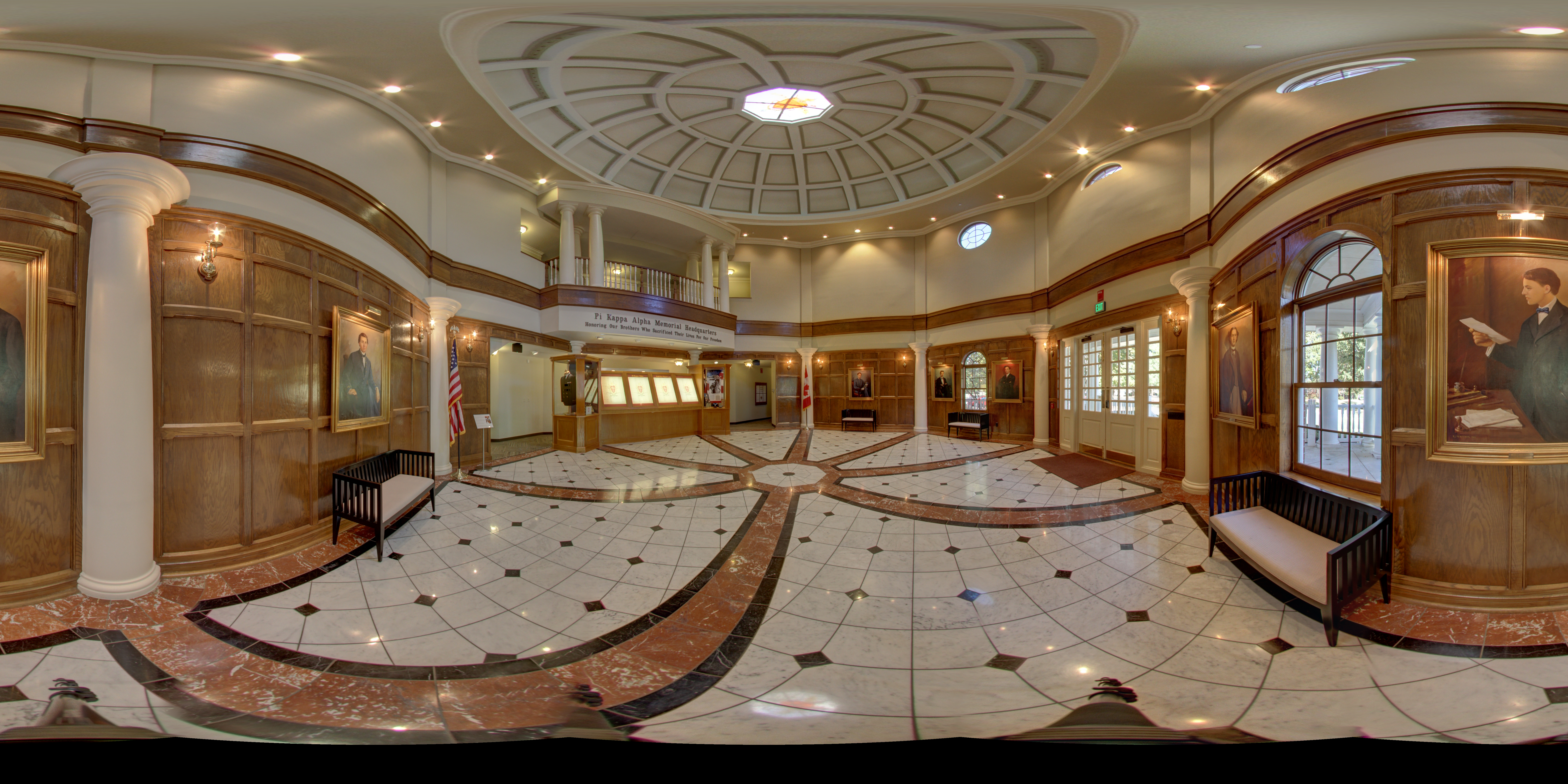 Memorial Headquarters Hall of Fame Panoramic Photograph 4
