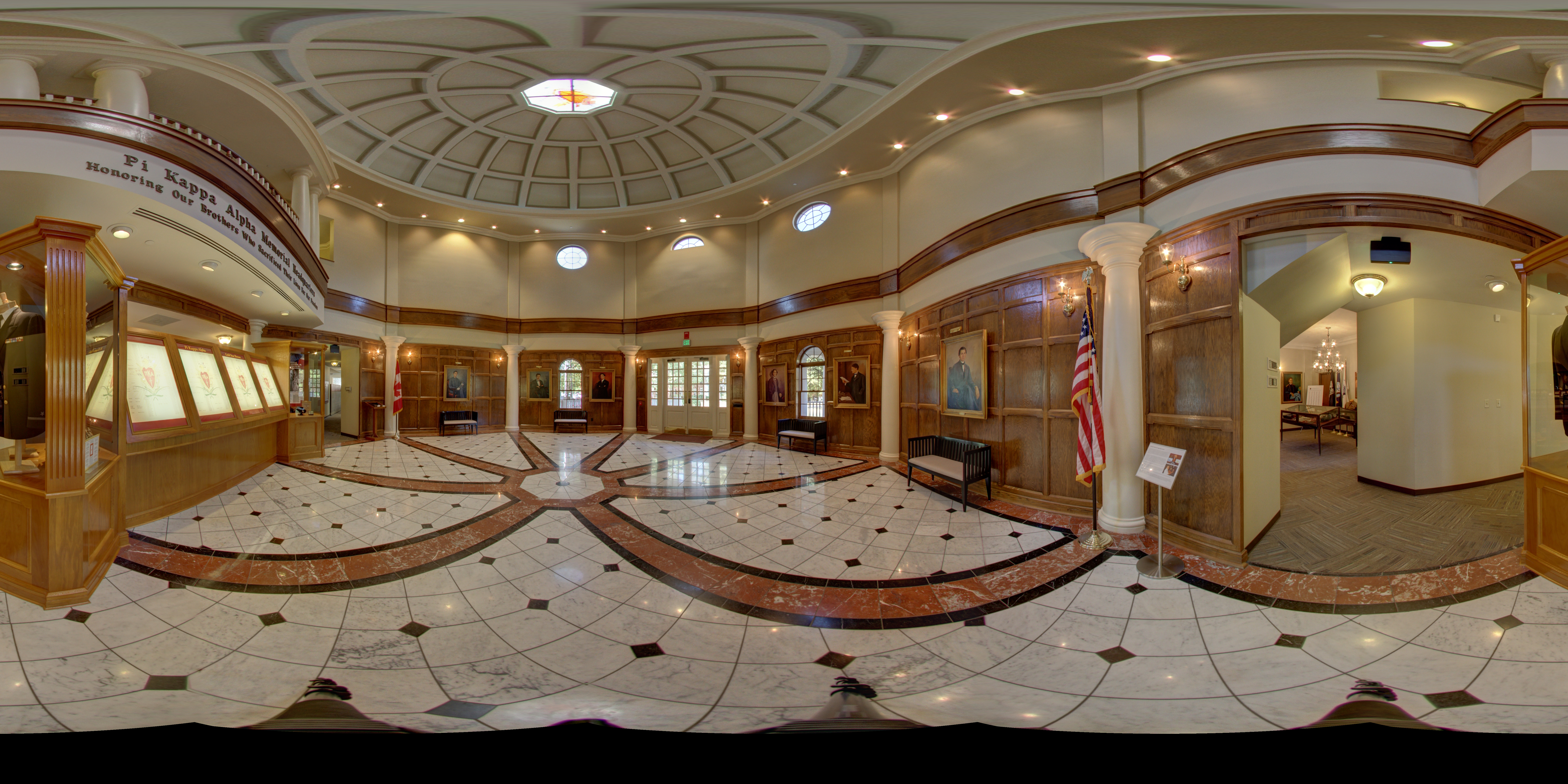 Memorial Headquarters Hall of Fame Panoramic Photograph 8