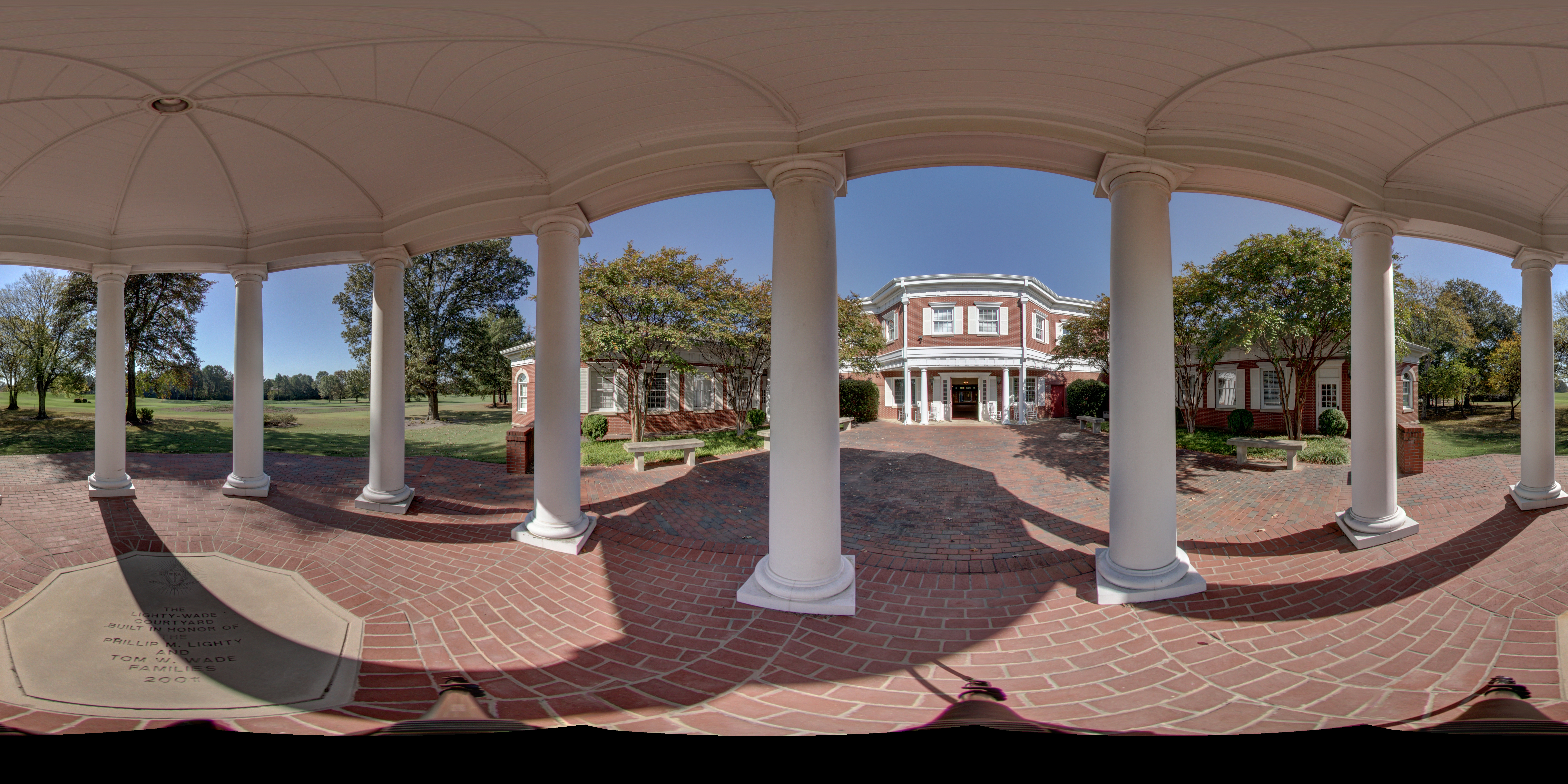 Memorial Headquarters Courtyard Panoramic Photograph 6