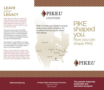 PIKE Shaped You Brochure, 2016