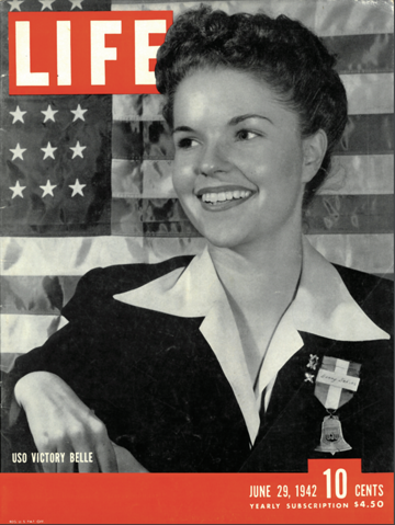 USO Victory Belle TIME Magazine Cover Poster, June 10, 1942