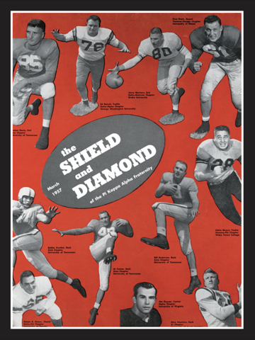 The Shield and Diamond Football Cover Poster, March 1957