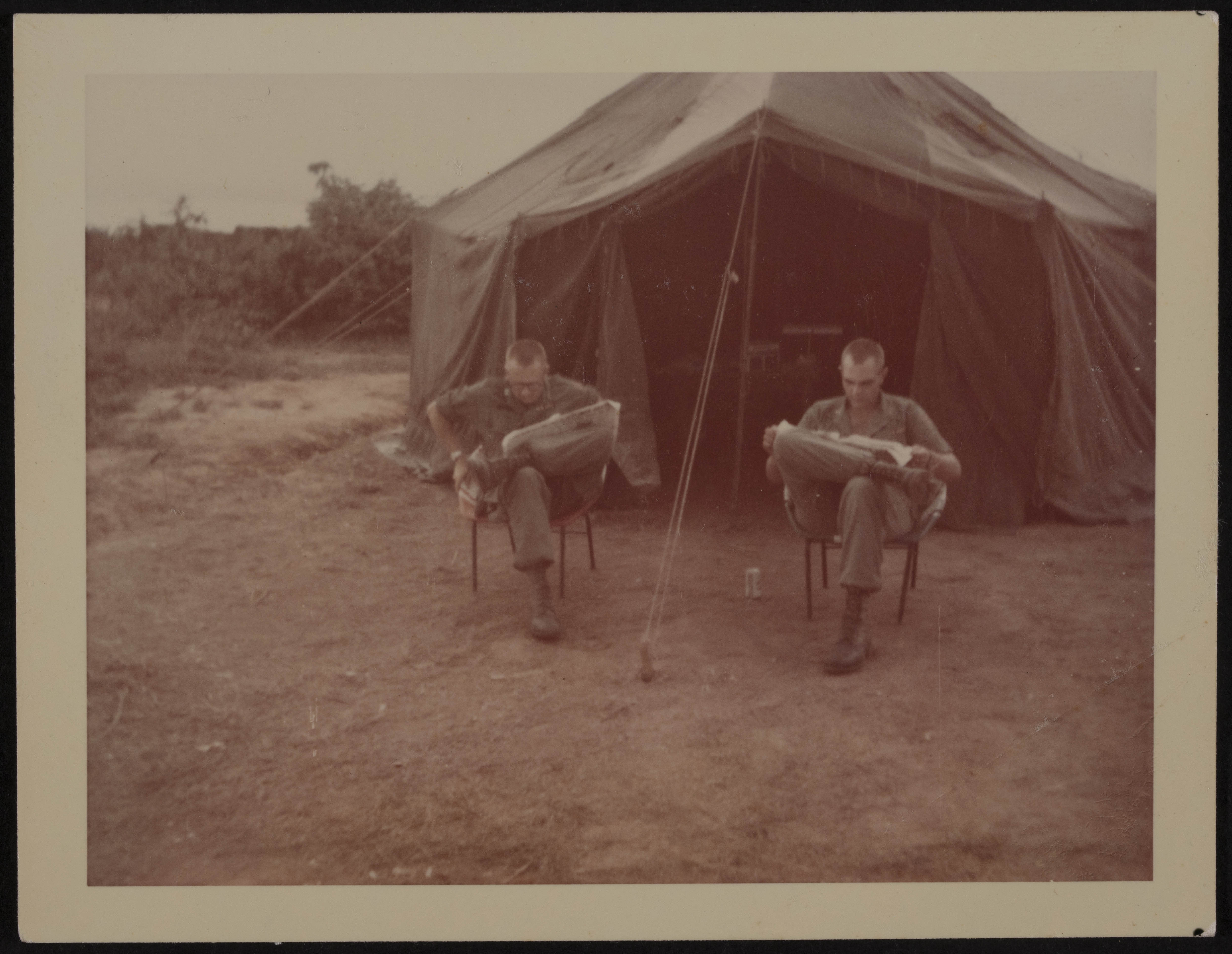 Paul Herbert Eklund Reading the Newspaper Photograph