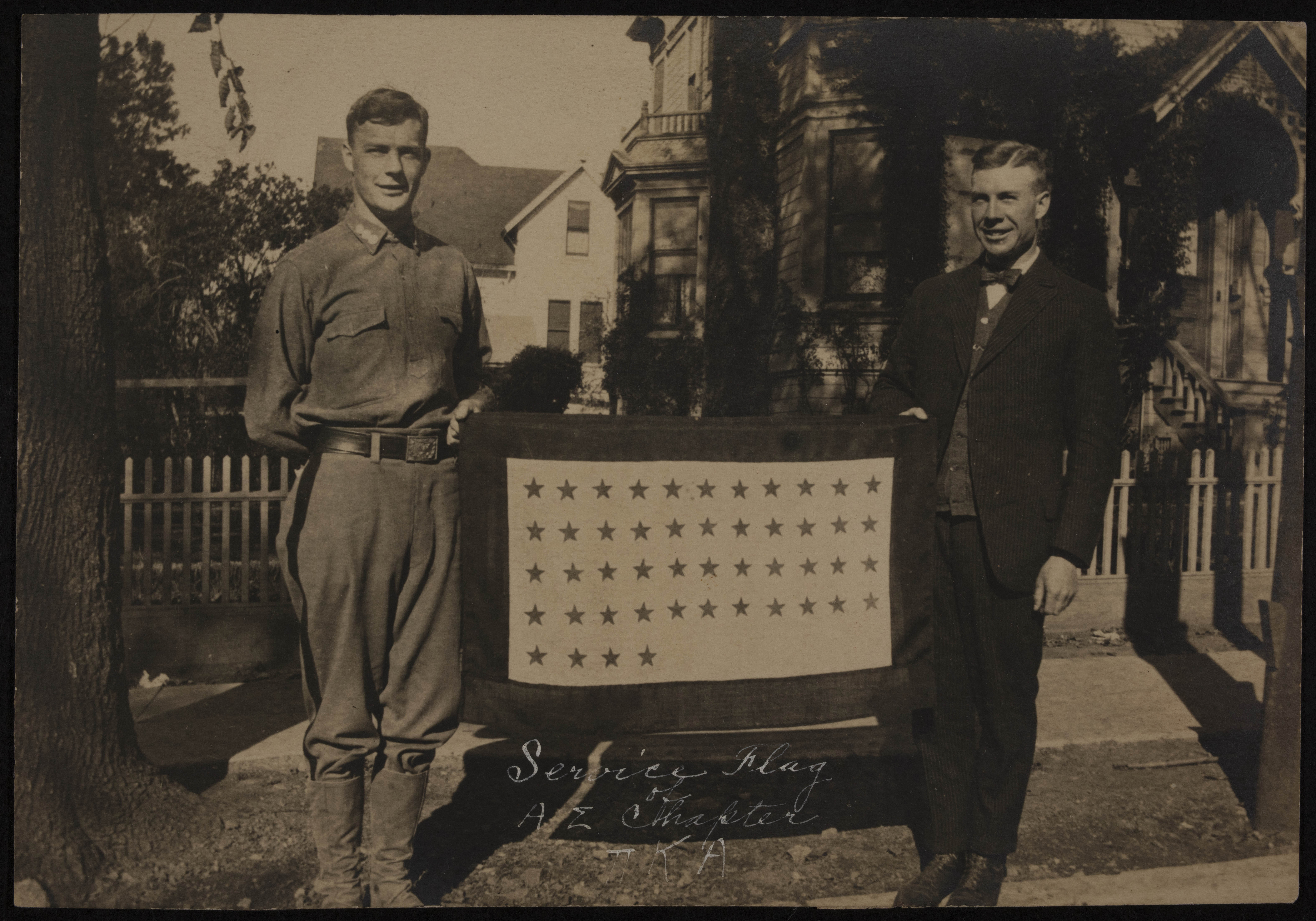 Elwynn Herman Mannhart and George Clark Photograph