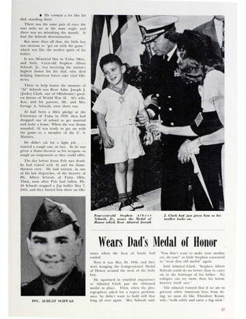 Son Wears Dad's Medal of Honor, Shield & Diamond, July 1946