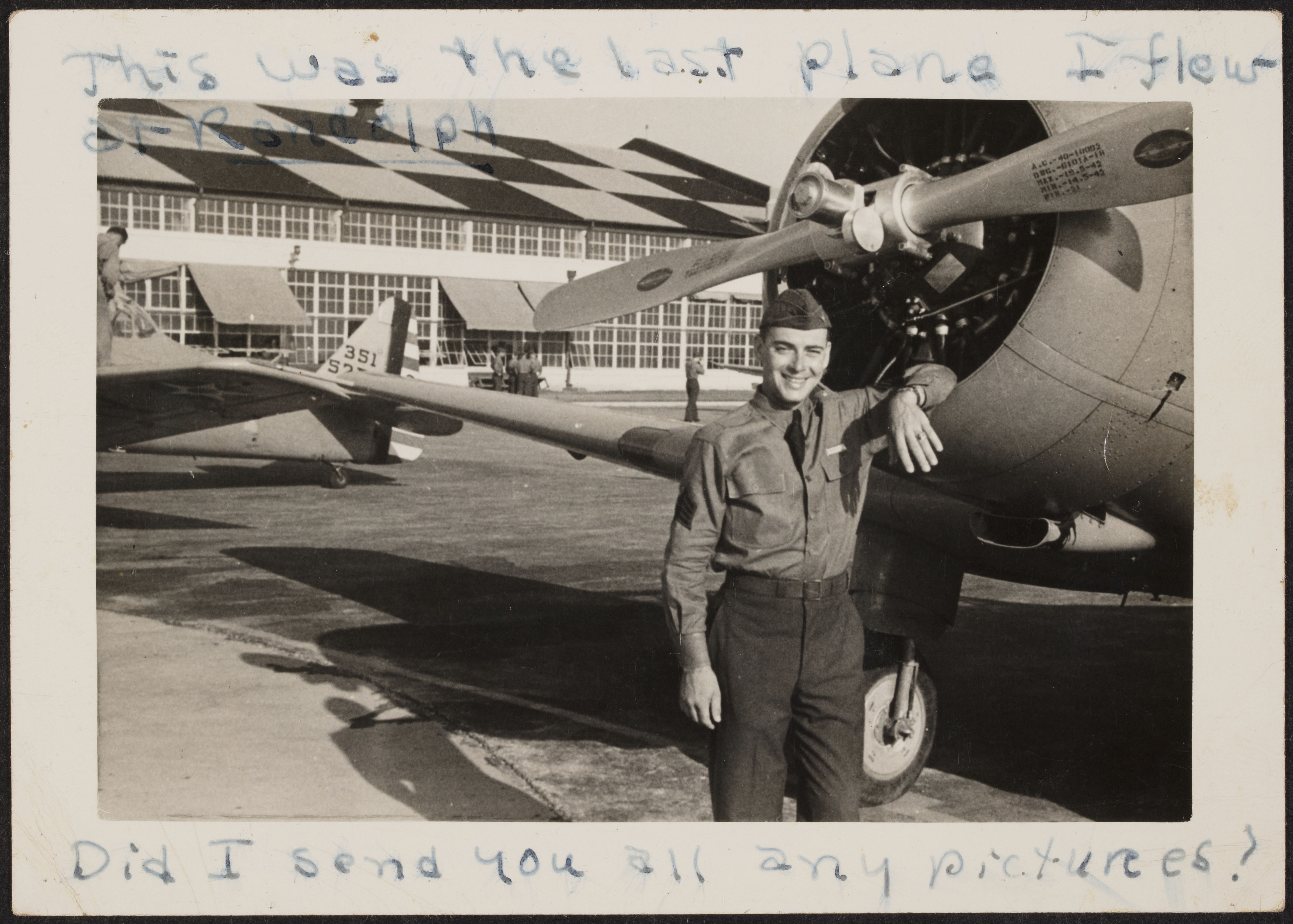 Samuel Smith Revis With Plane Photograph