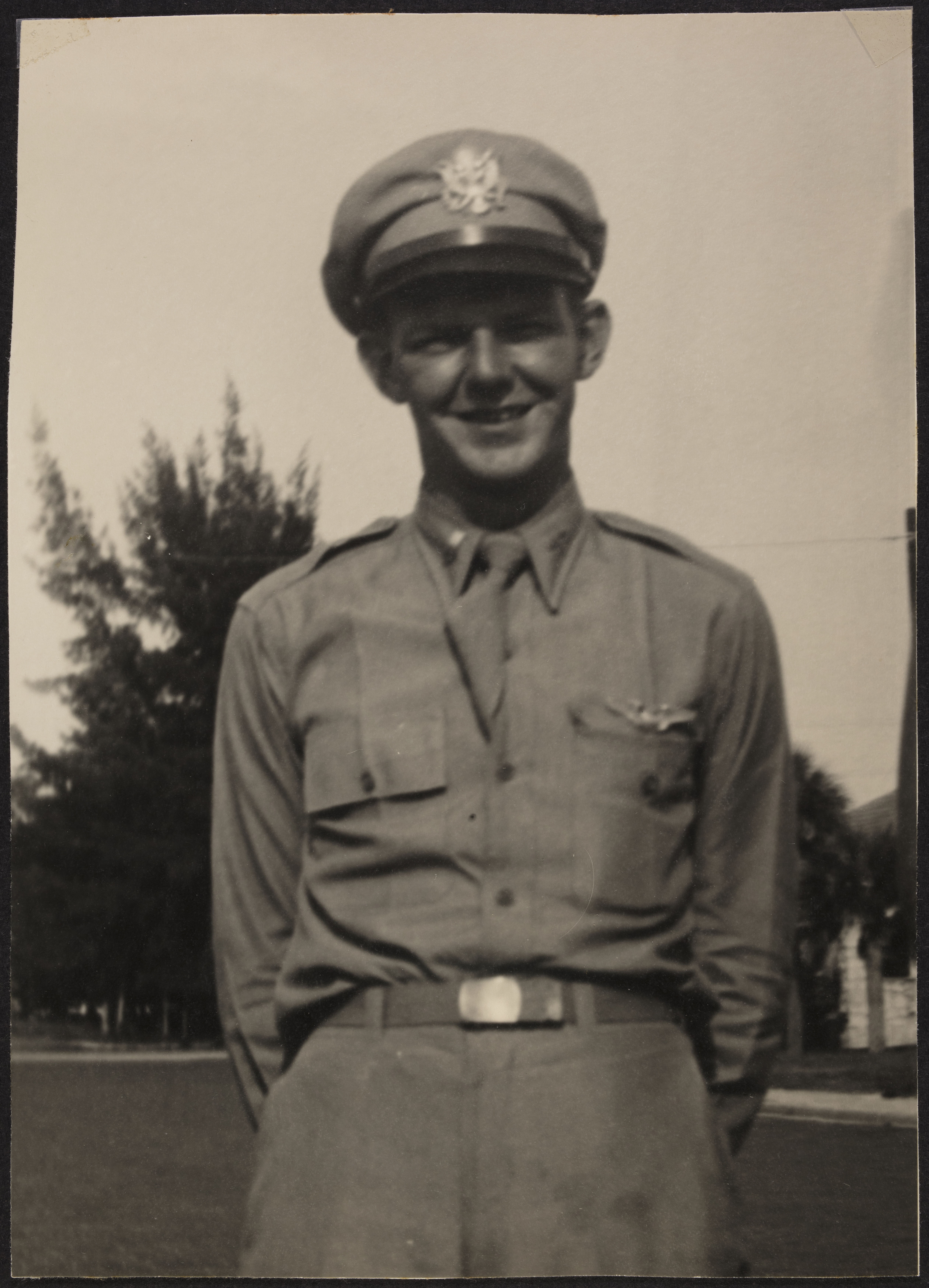 Otto Stephen Schmidt Standing Outside Photograph