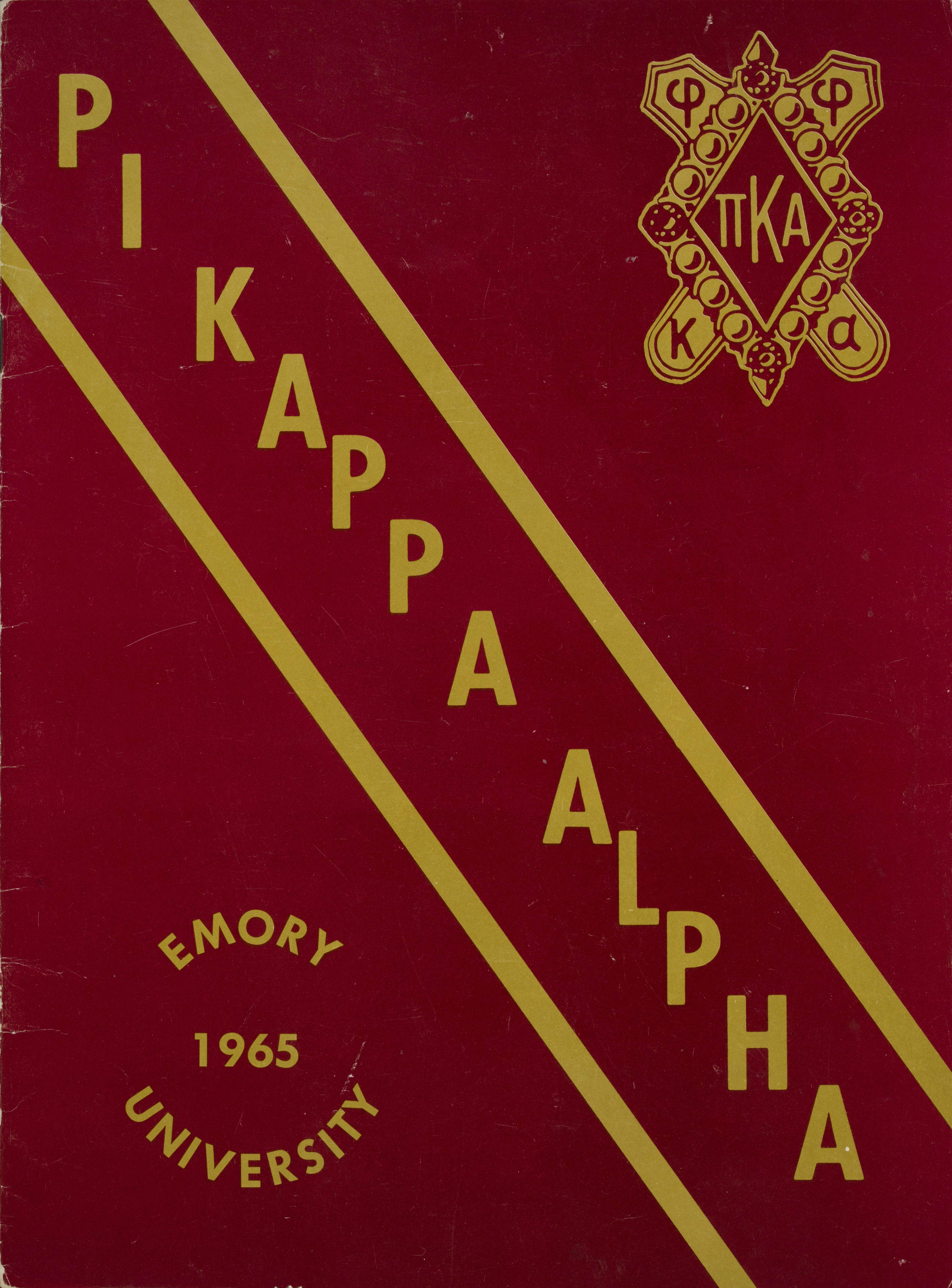 Pi Kappa Alpha: Emory University Booklet, 1965