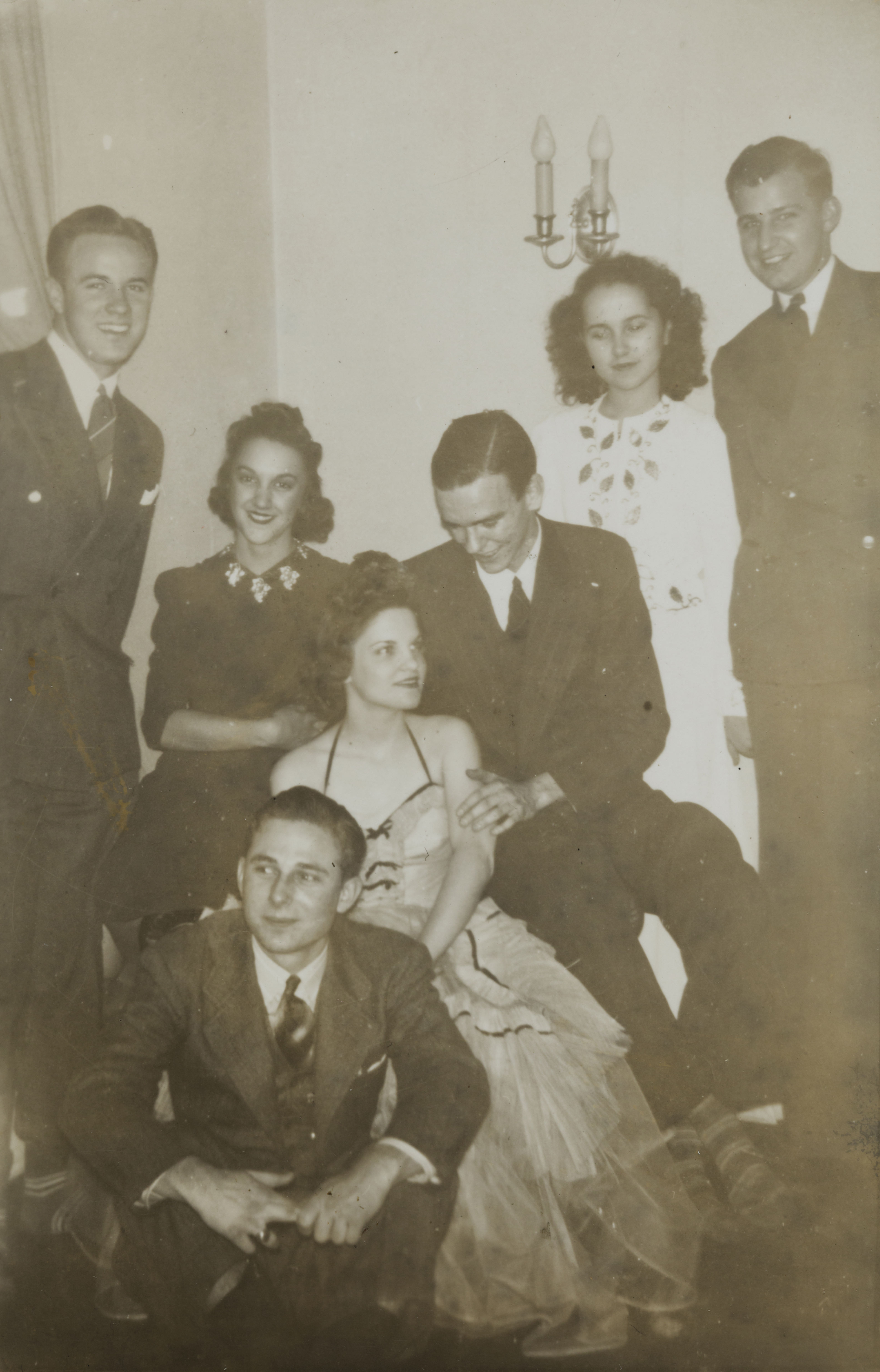 Beta Kappa Chapter Members With Dates on Valentine's Day Photograph, February 14, 1940