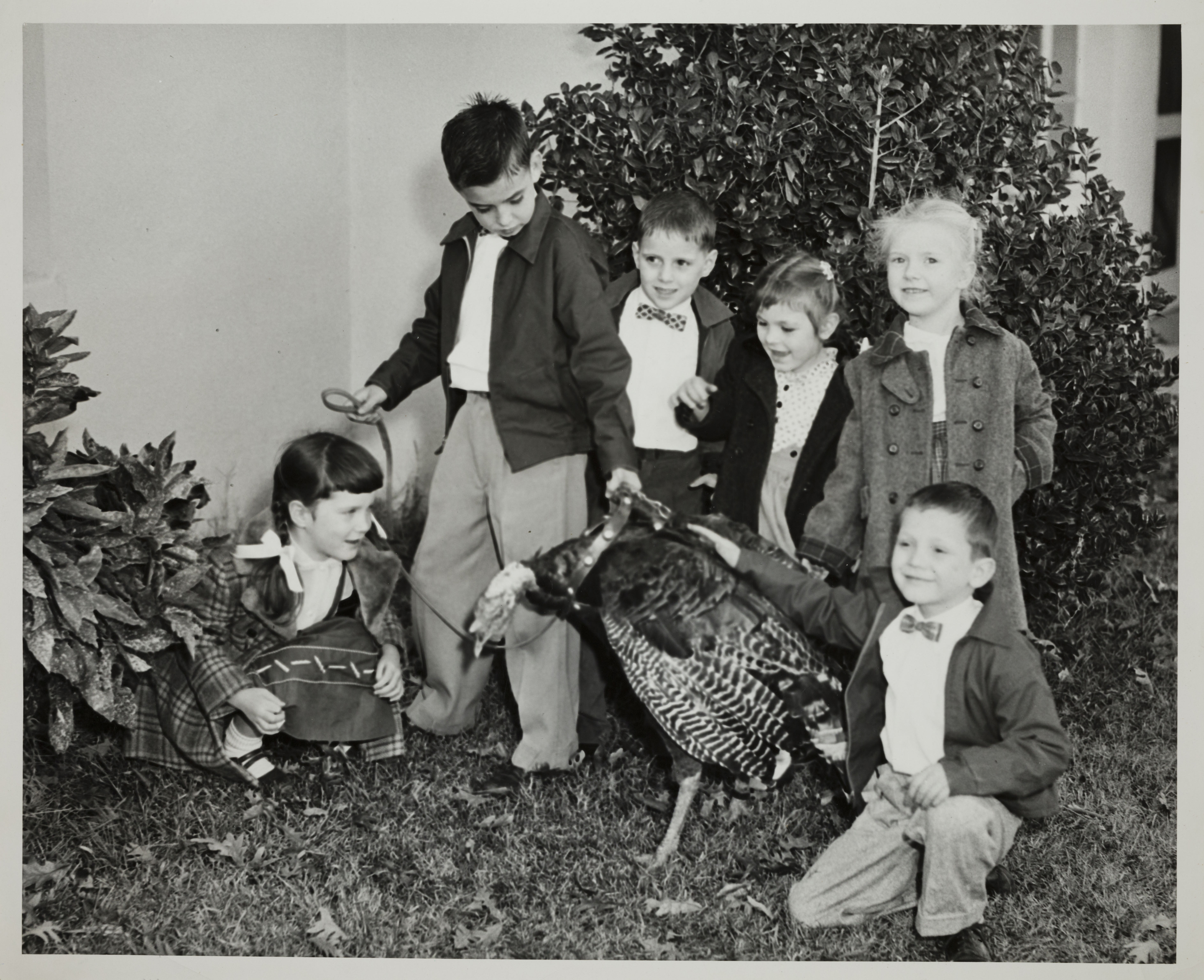Children at the Beta Kappa Chapter Thanksgiving Party Photograph, 1956