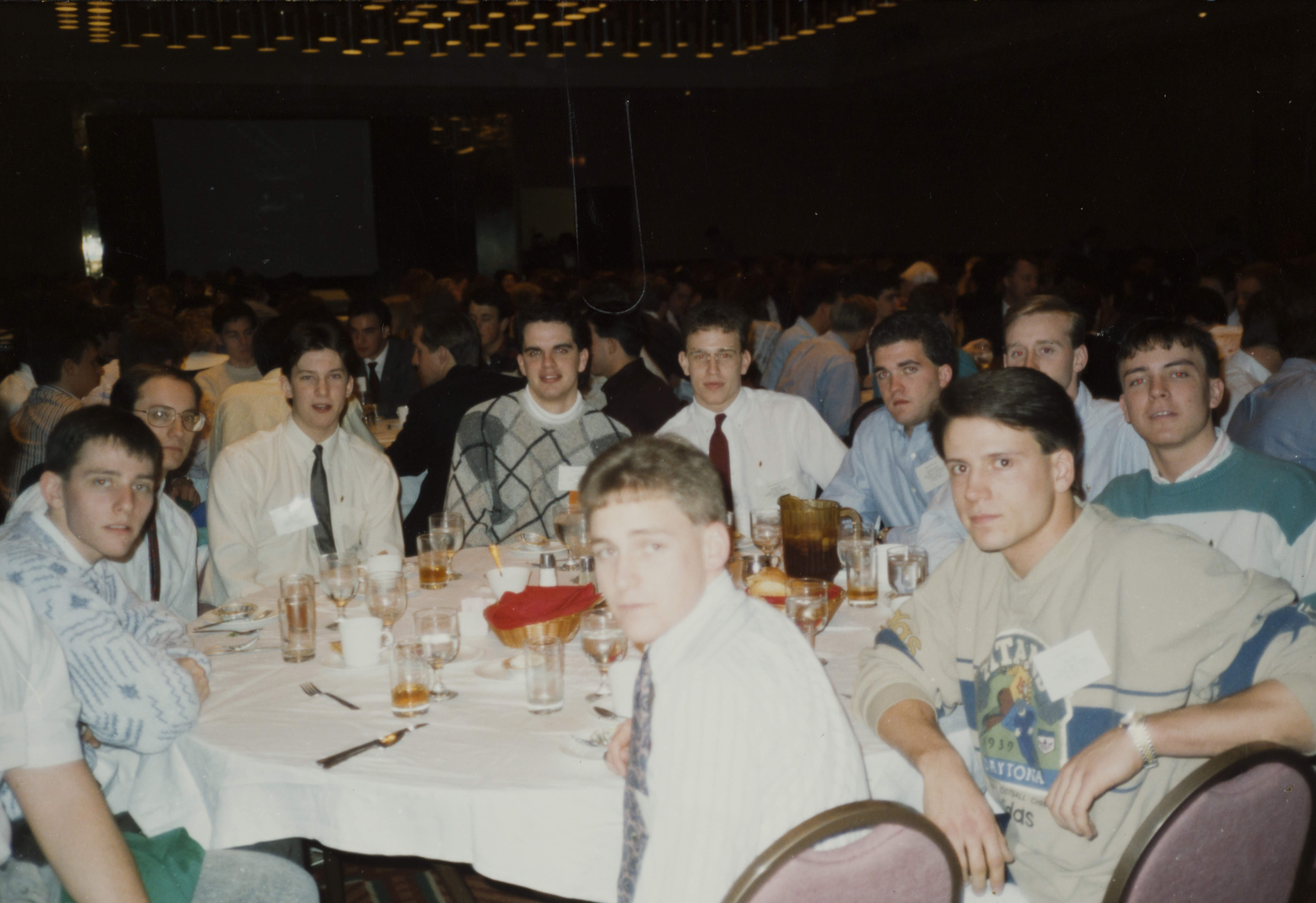 Theta Omicron Chapter Members at a Dinner Photograph 1