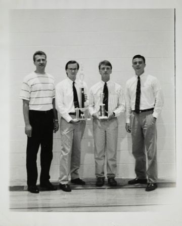 Theta Omicron Chapter Members with Trophies Photograph, 1991