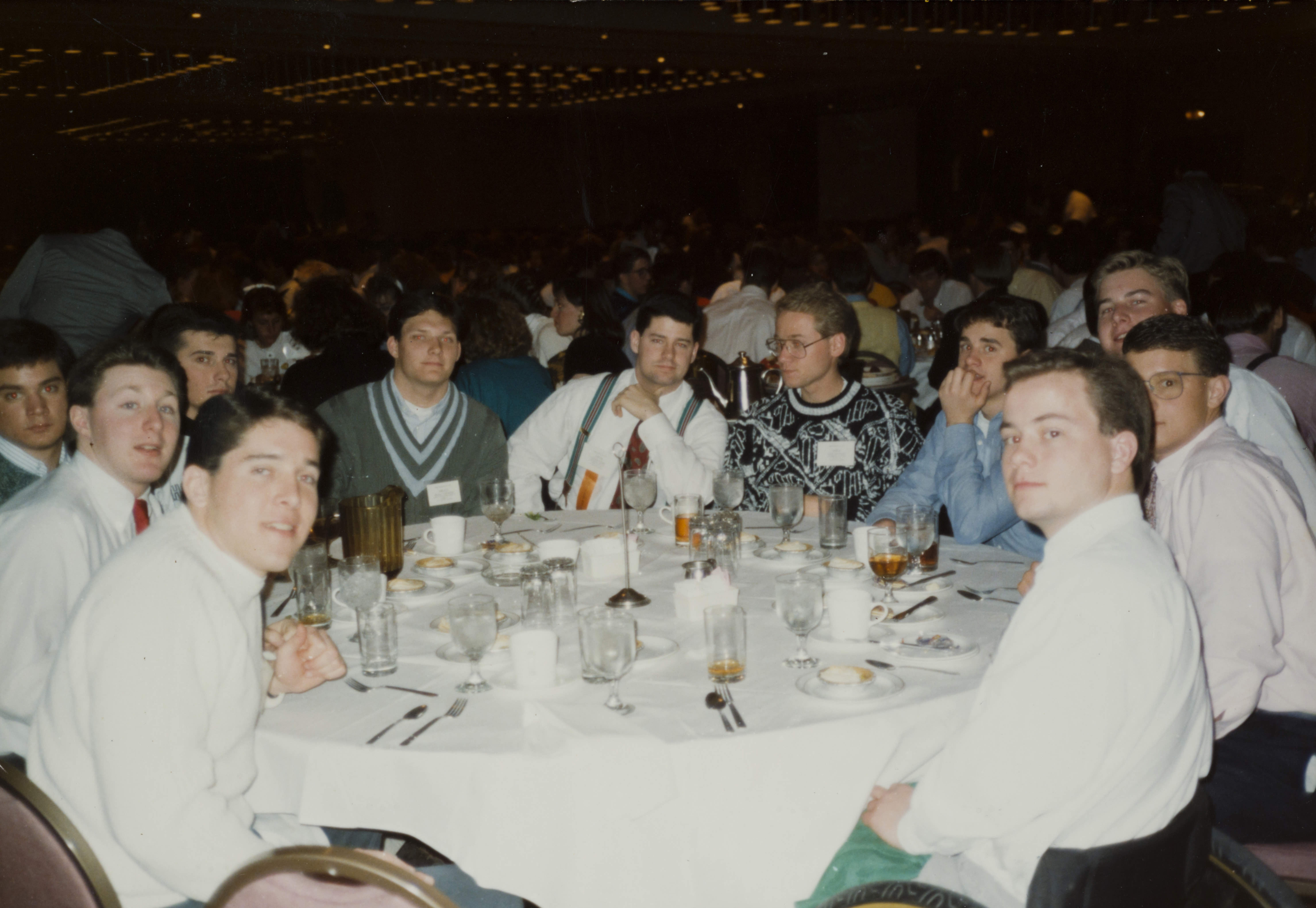 Theta Omicron Chapter Members at a Dinner Photograph 2