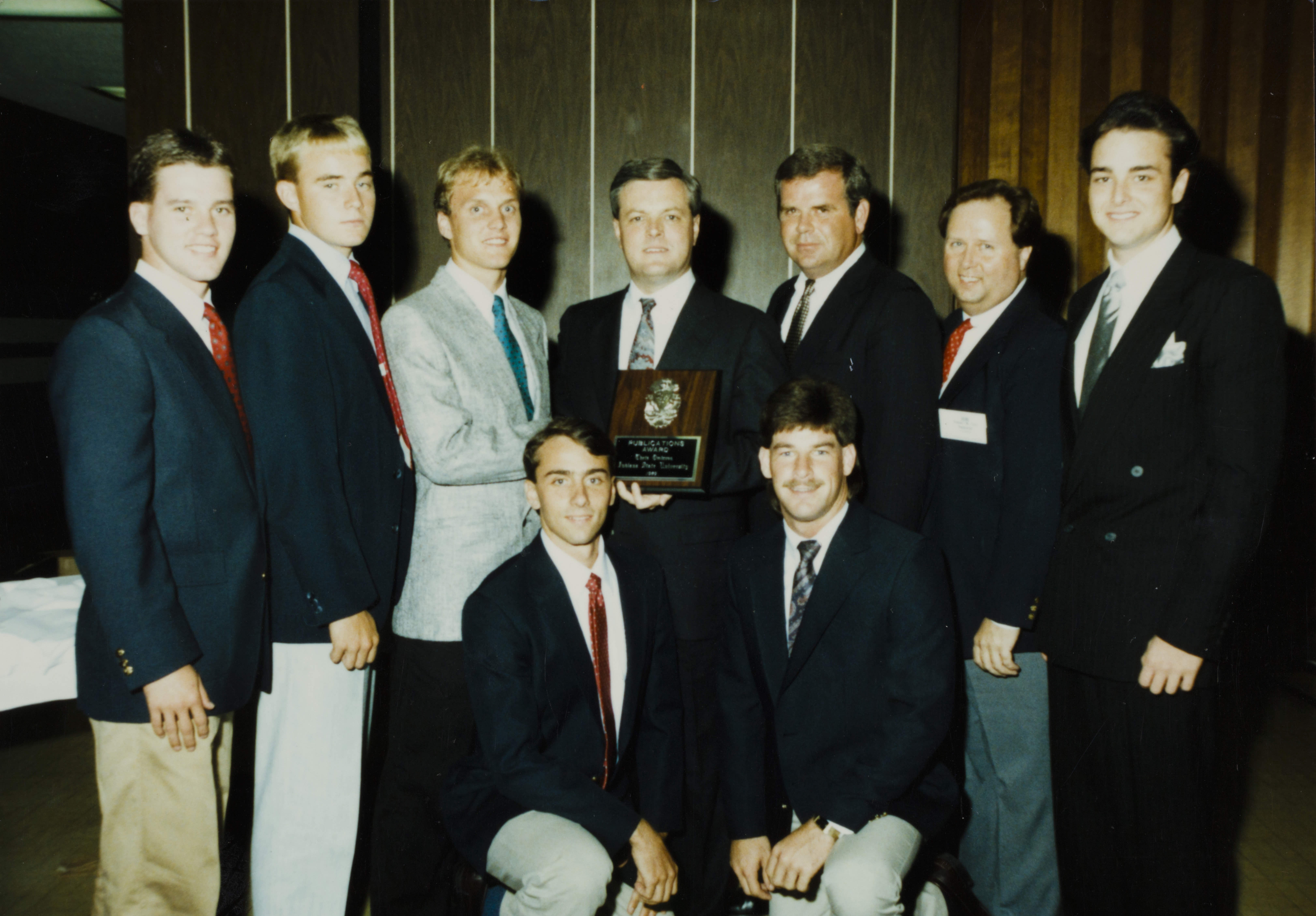 Theta Omicron Chapter Members with Publications Award Photograph, 1999