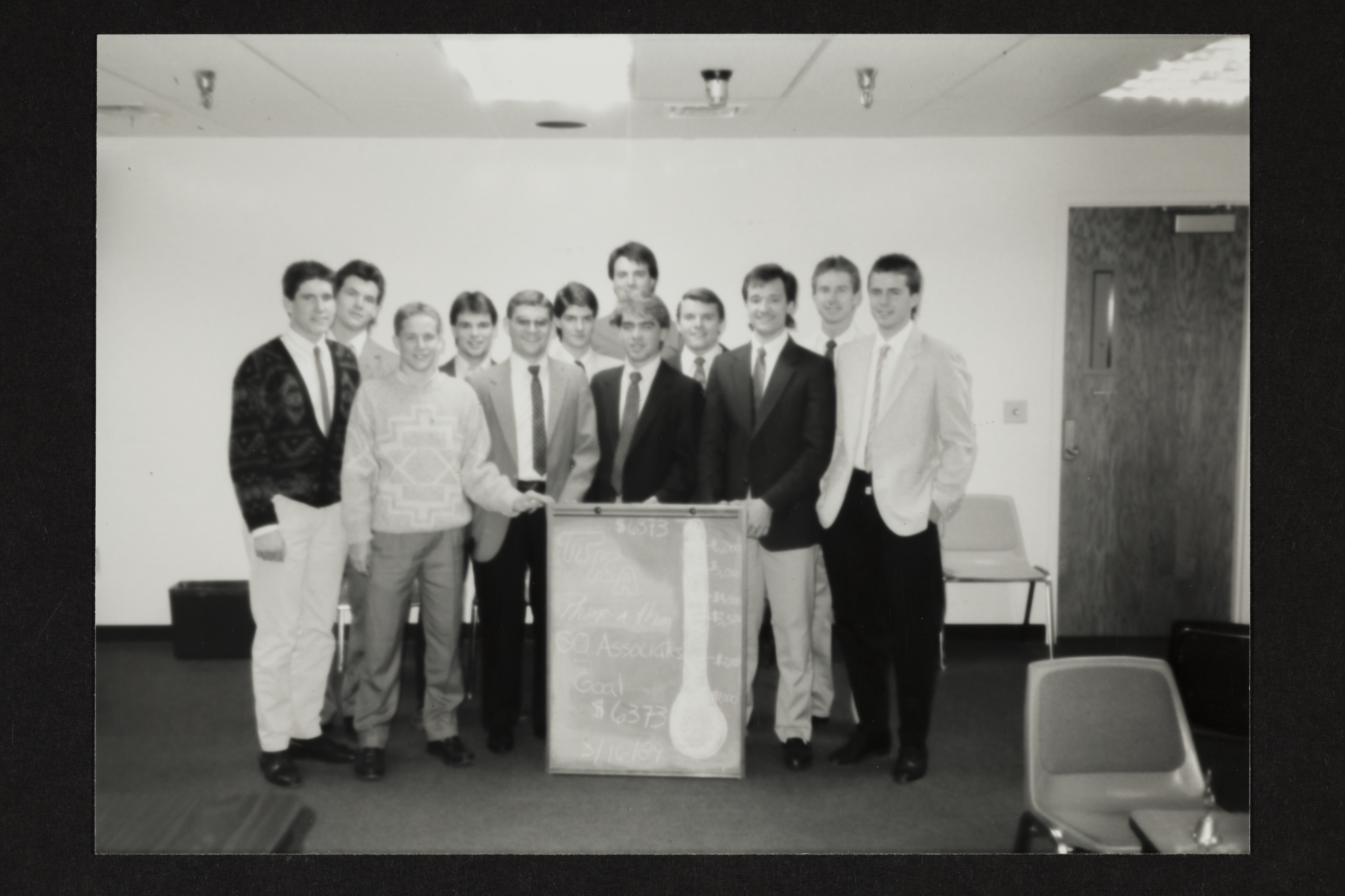 New Theta Omicron Chapter Members after Phone-A-Thon, March 16, 1989