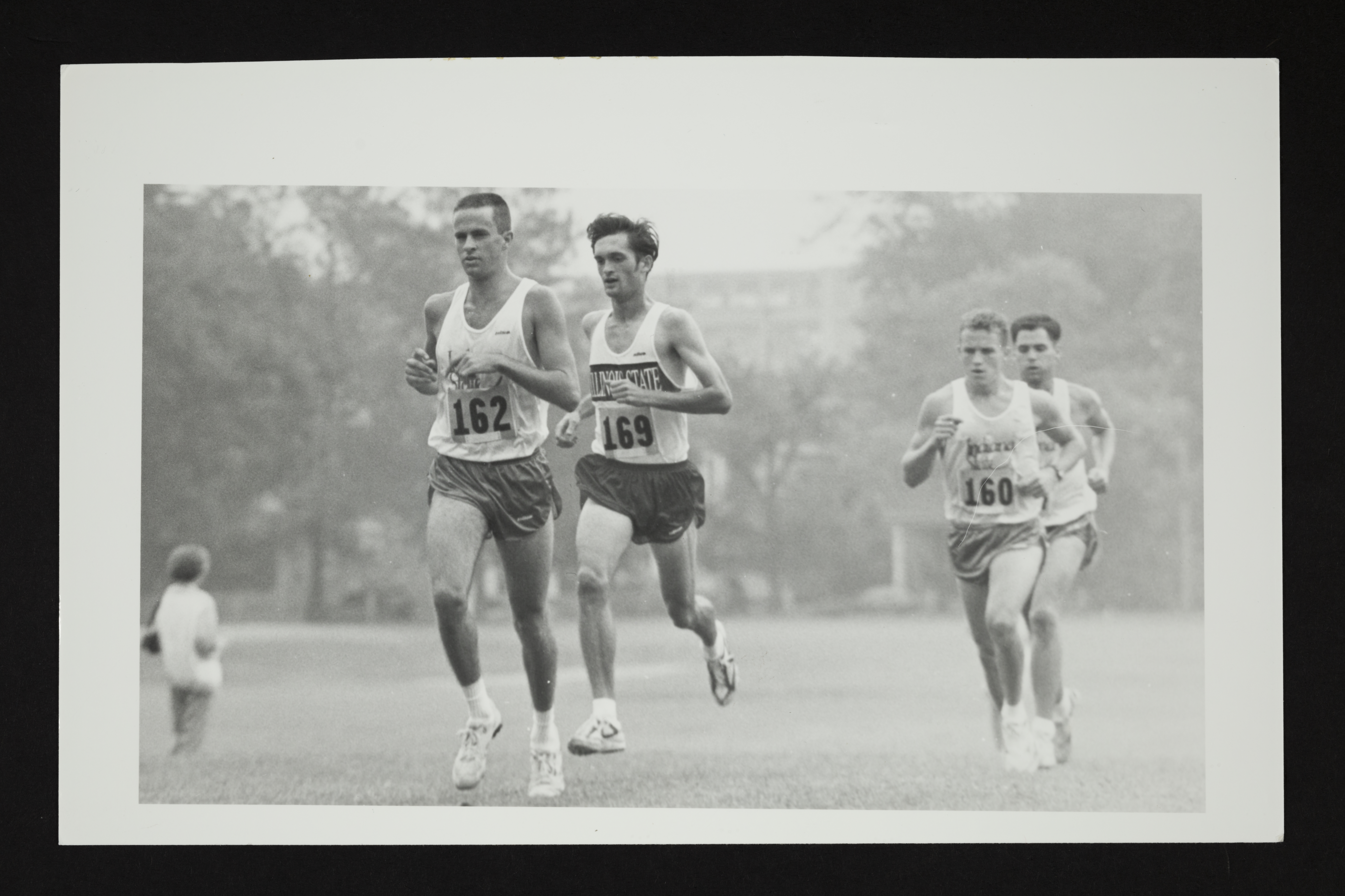 Bill Porter, Eric Edmonds, and Scott Steinhardt Running in Cross Country Photograph, 1993
