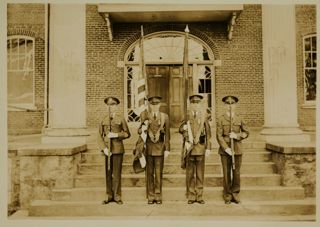 Siler, Glasure, Keith and Haley in Uniforms With Notes Photograph 2, April 1930