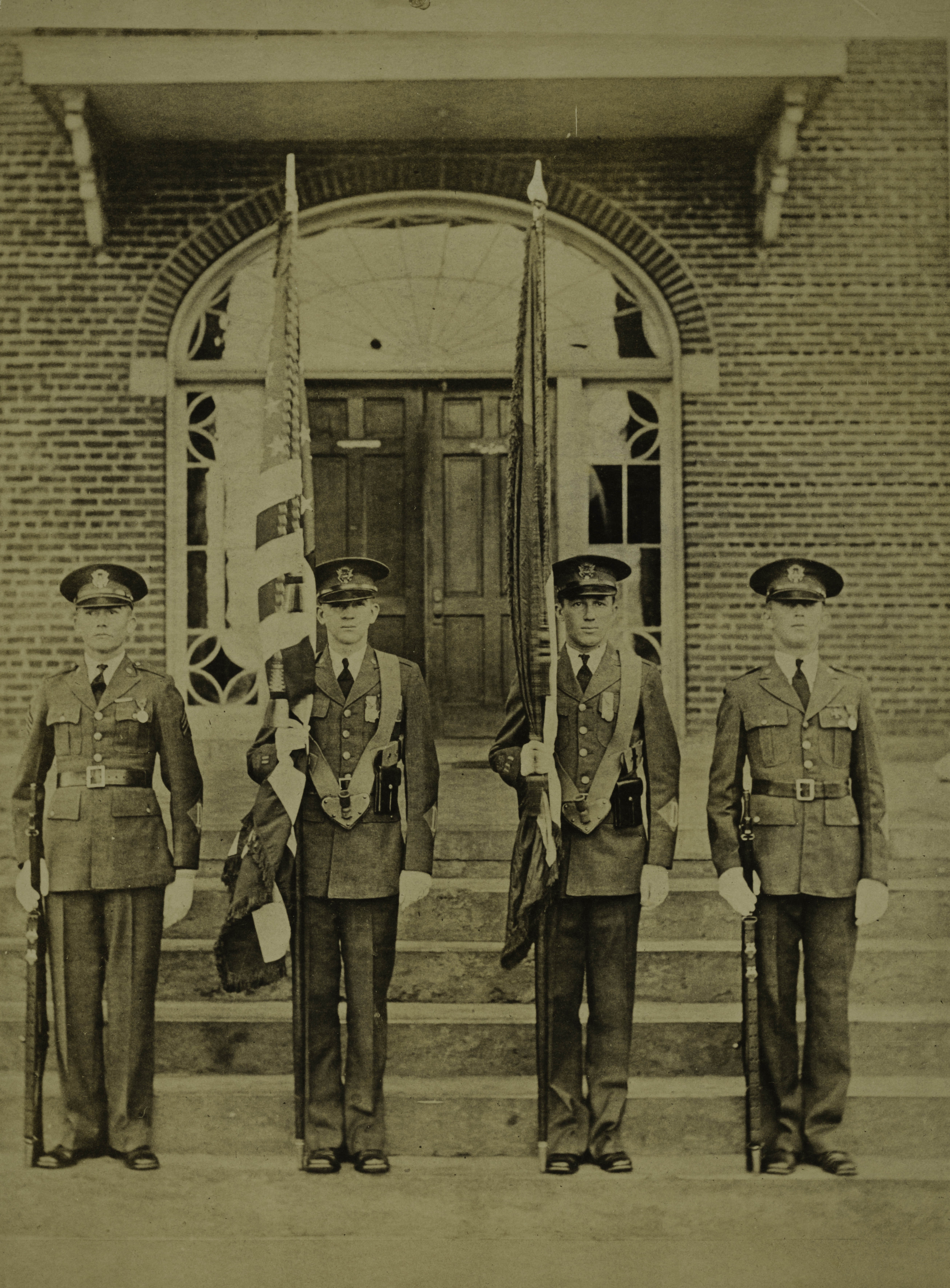 Siler, Glasure, Keith and Haley in Uniforms Photograph, April 1930