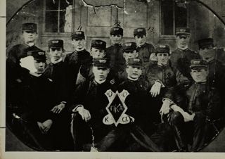 Psi Chapter Members in Military Uniforms Photograph, 1901-1902