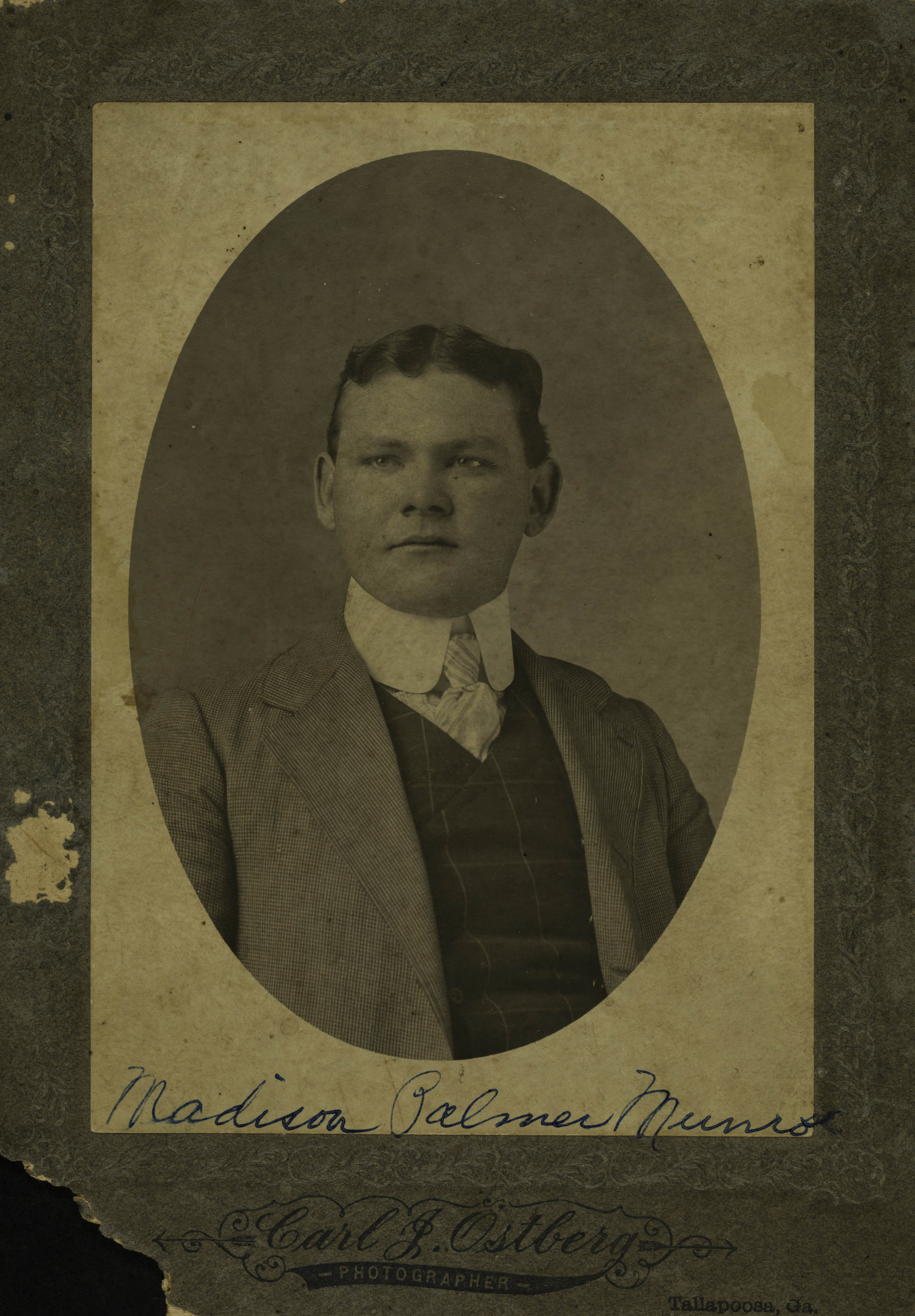 Madison Munroe Cabinet Card, c. 1900s