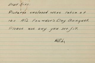 Dear Sirs Note, c. 1937