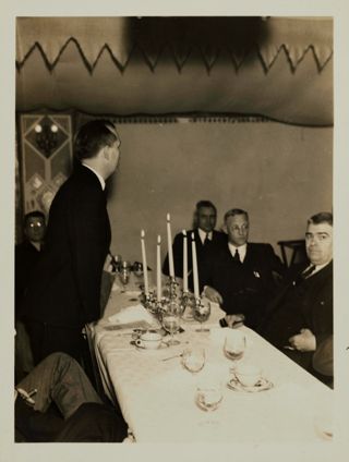 Six Unidentified Pikes at Founders' Day Banquet Photograph, 1937