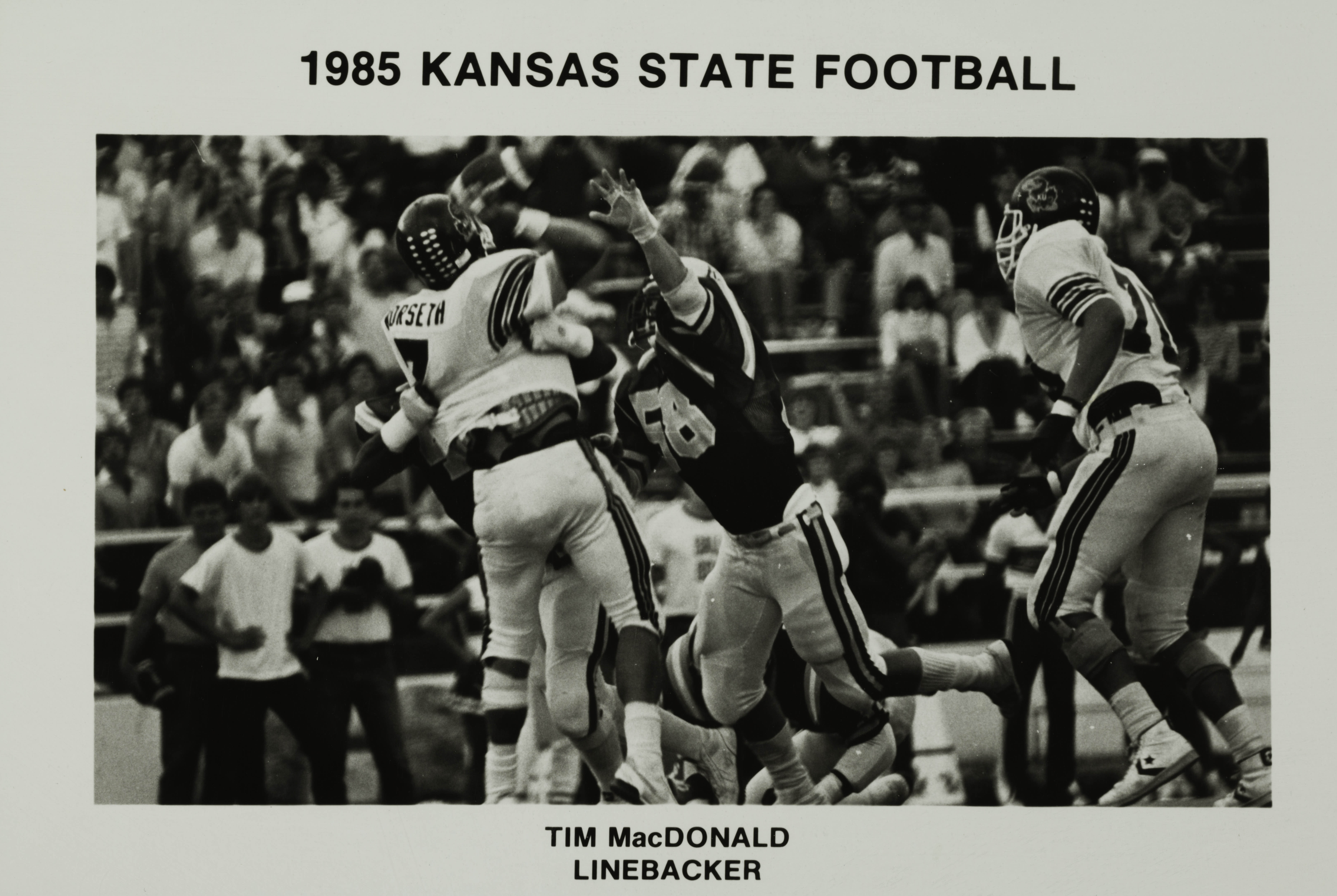 Kansas State Football Photograph, 1985
