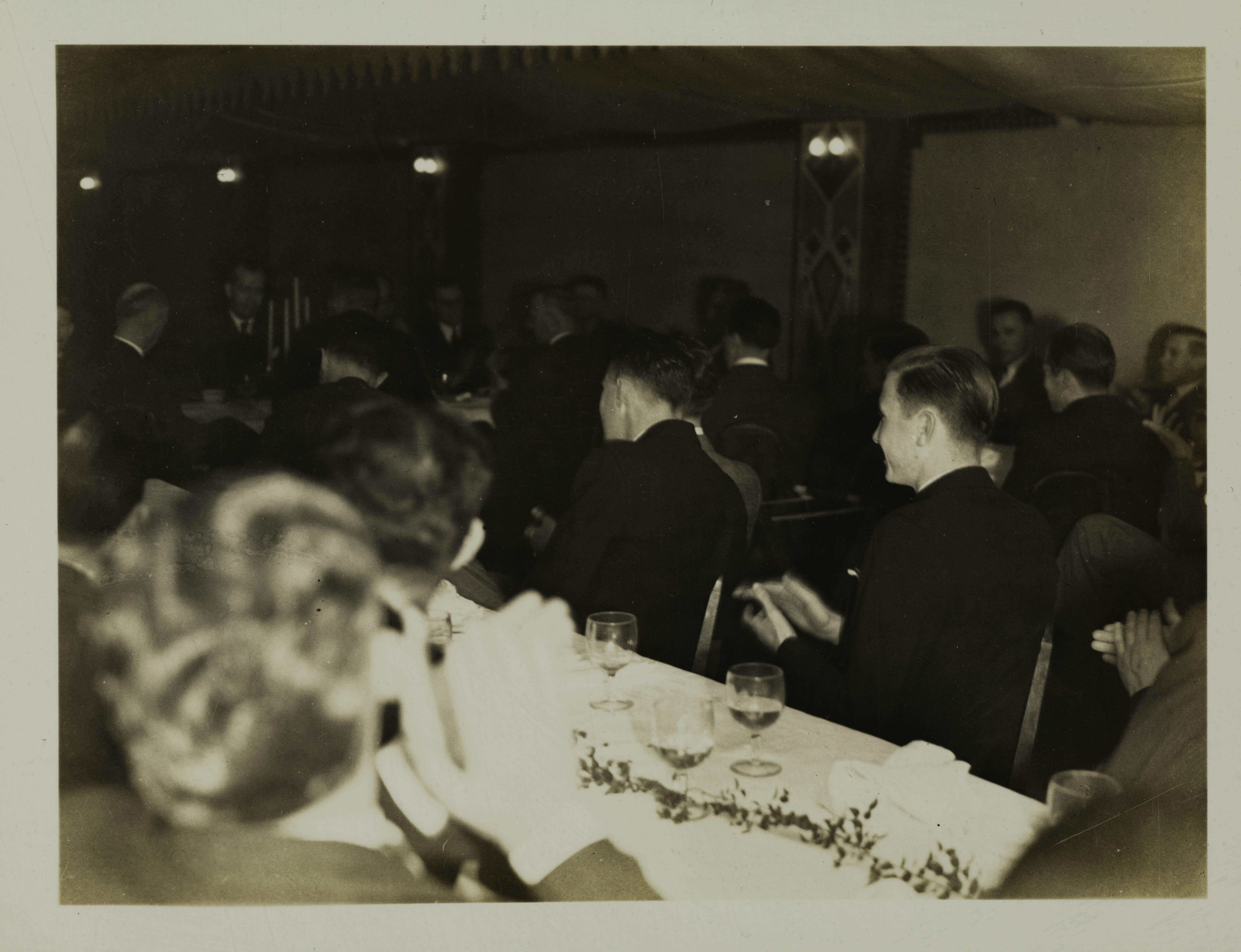 Unidentified Pikes at Founders' Day Banquet Photograph, 1937