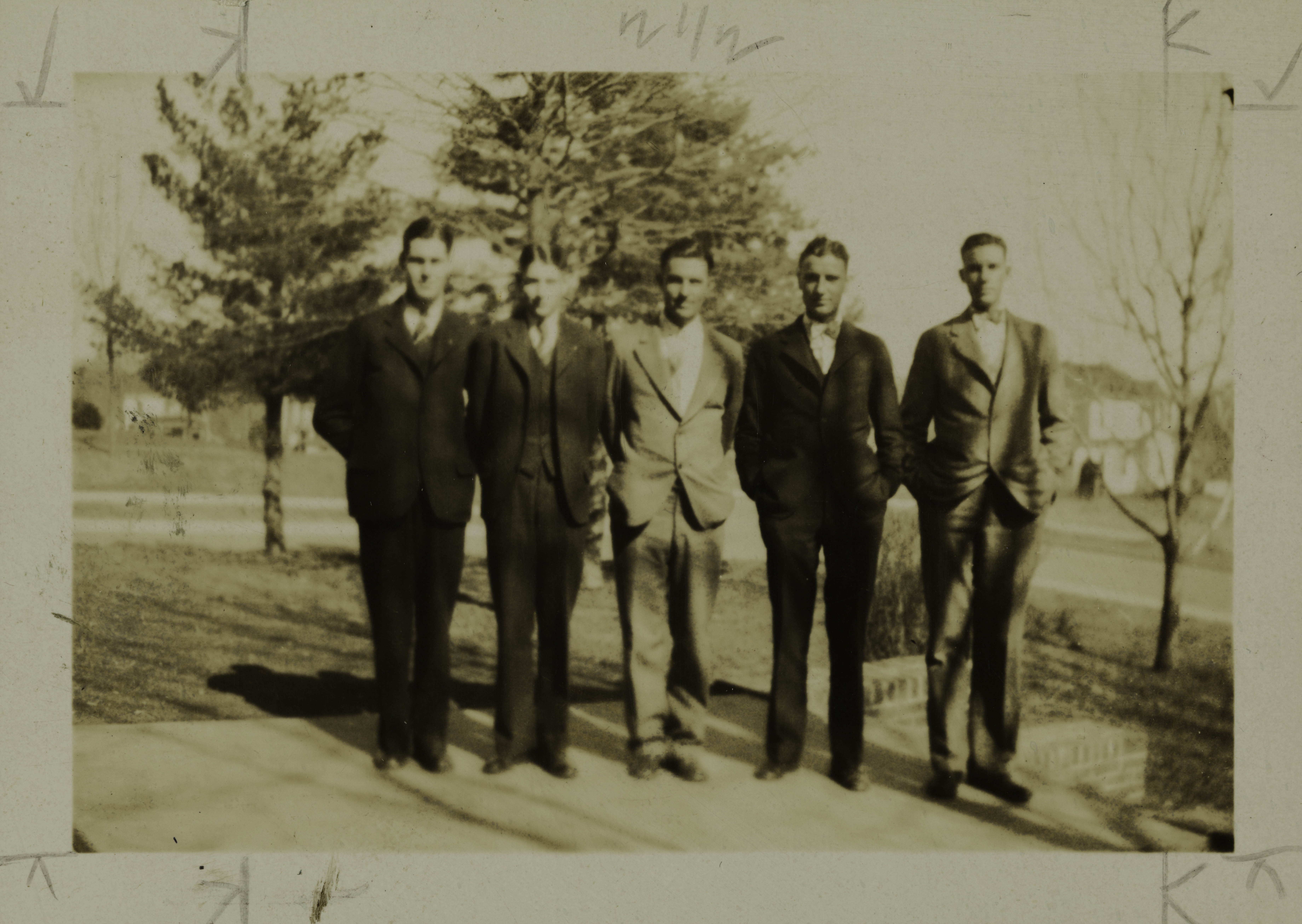 Alpha Omega Chapter Bowling Team Photograph, c. 1920s