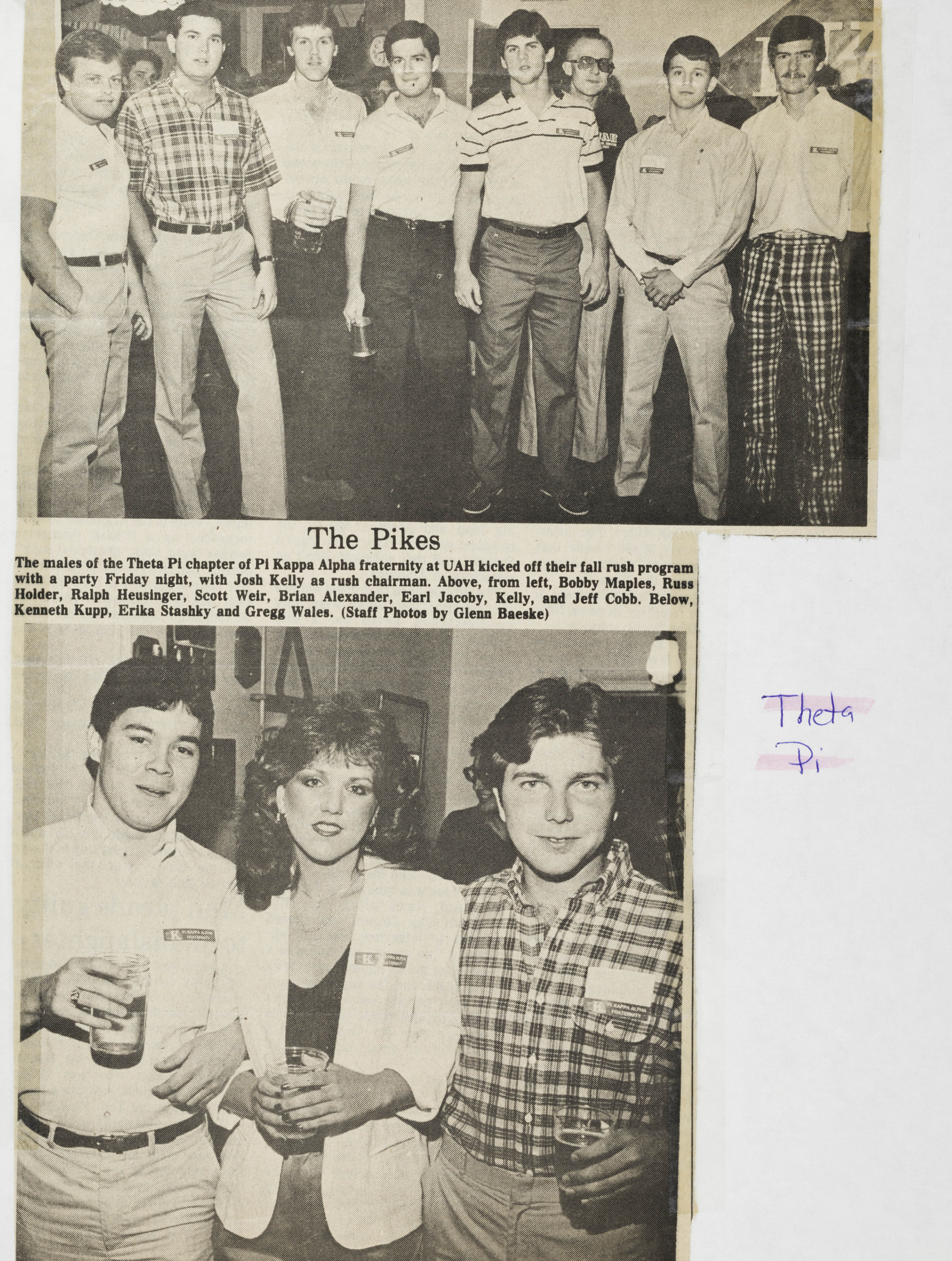 The Pikes Newspaper Clipping, c. 1980s