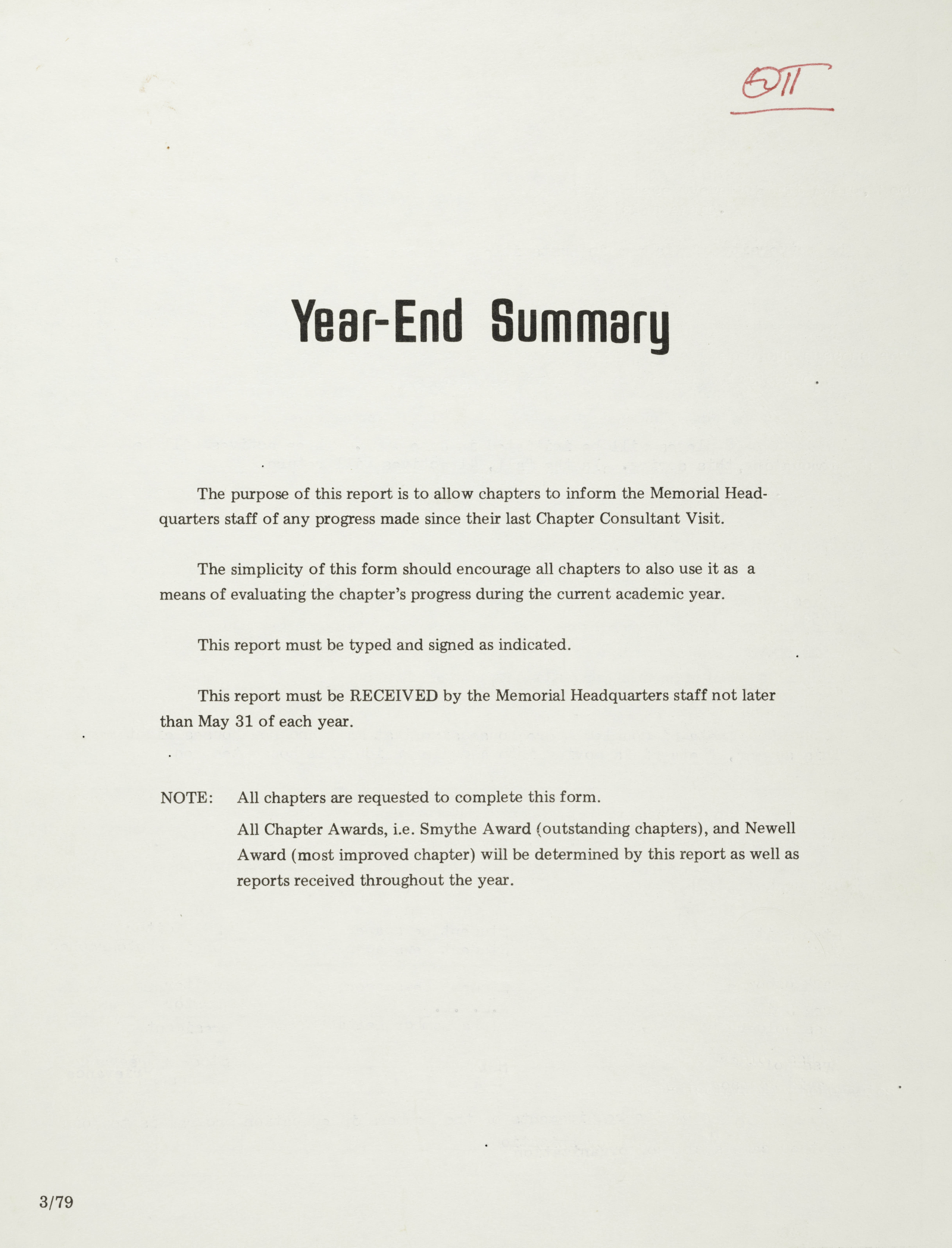 Year-End Summary, May 22, 1981