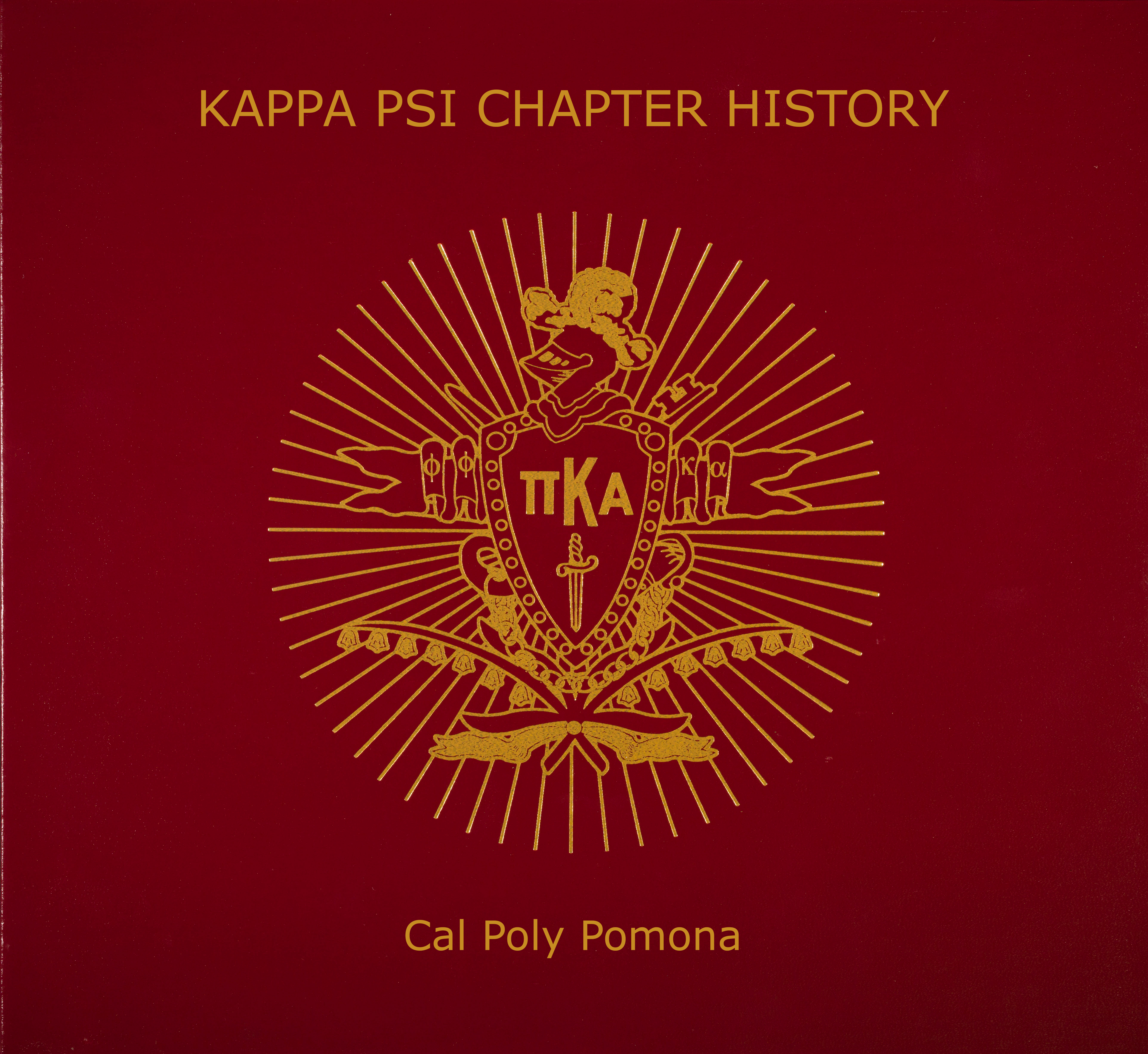 Kappa Psi Chapter (Cal Poly Pomona) Notebook Cover