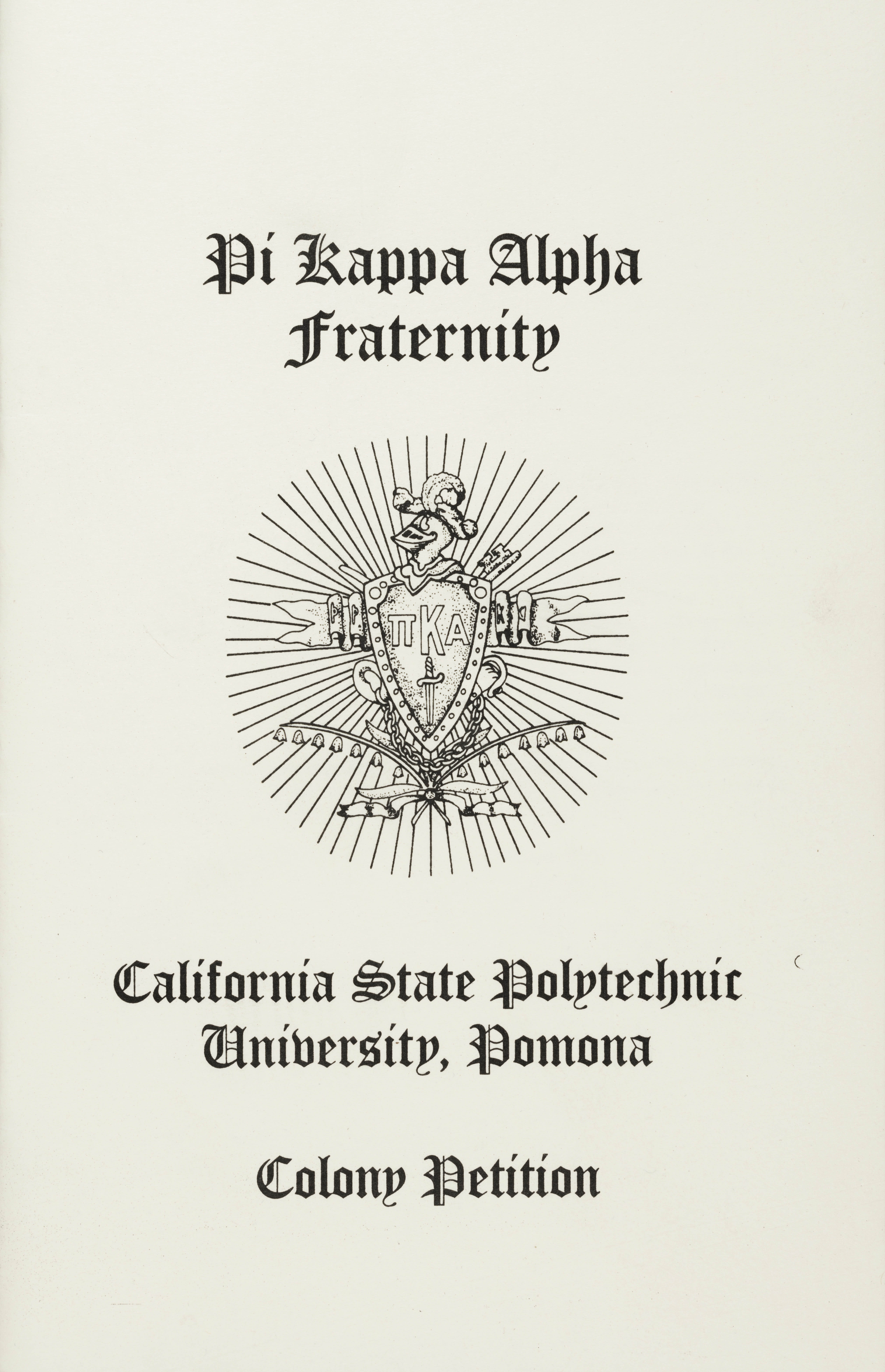 California State Polytechnic University, Pomona Colony Petition, 1998