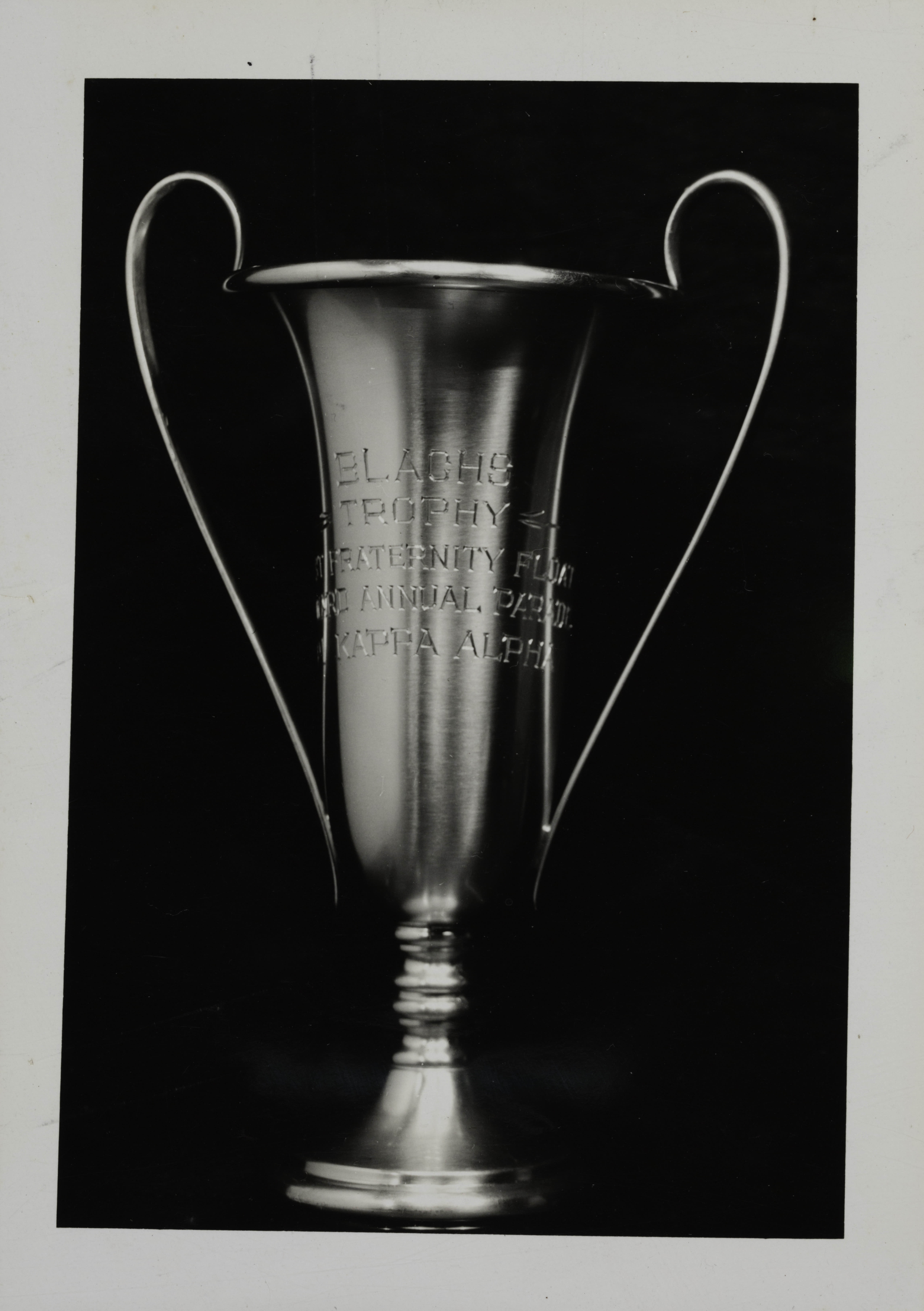 Pi Kappa Alpha Fraternity Blachs Trophy Photograph, 1935