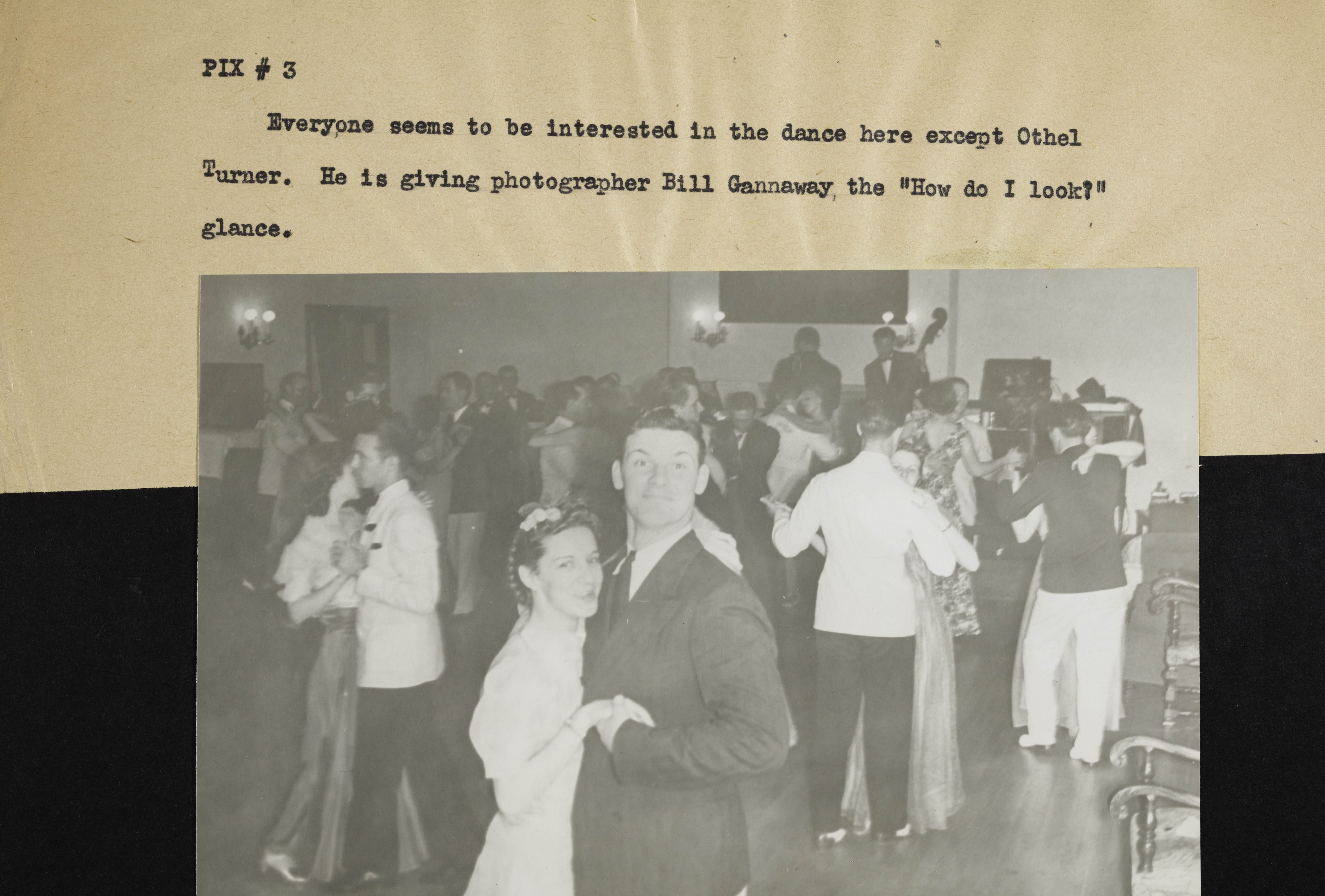 Othel Turner and Guest Dancing at the Gamma Upsilon Chapter Founders' Day Banquet Photograph, c. 1938
