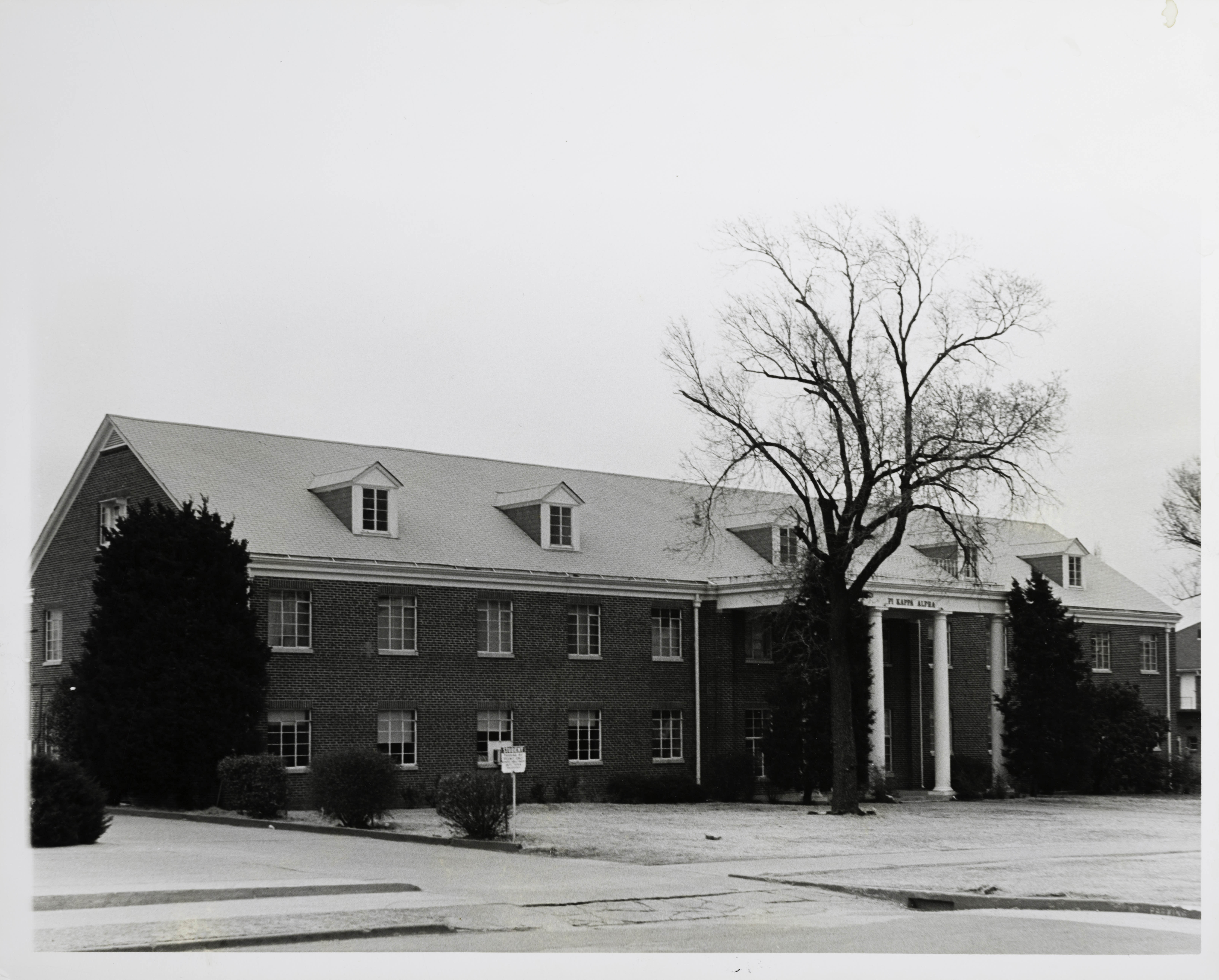 Gamma Upsilon Chapter House Street View Photograph, c. 1950s