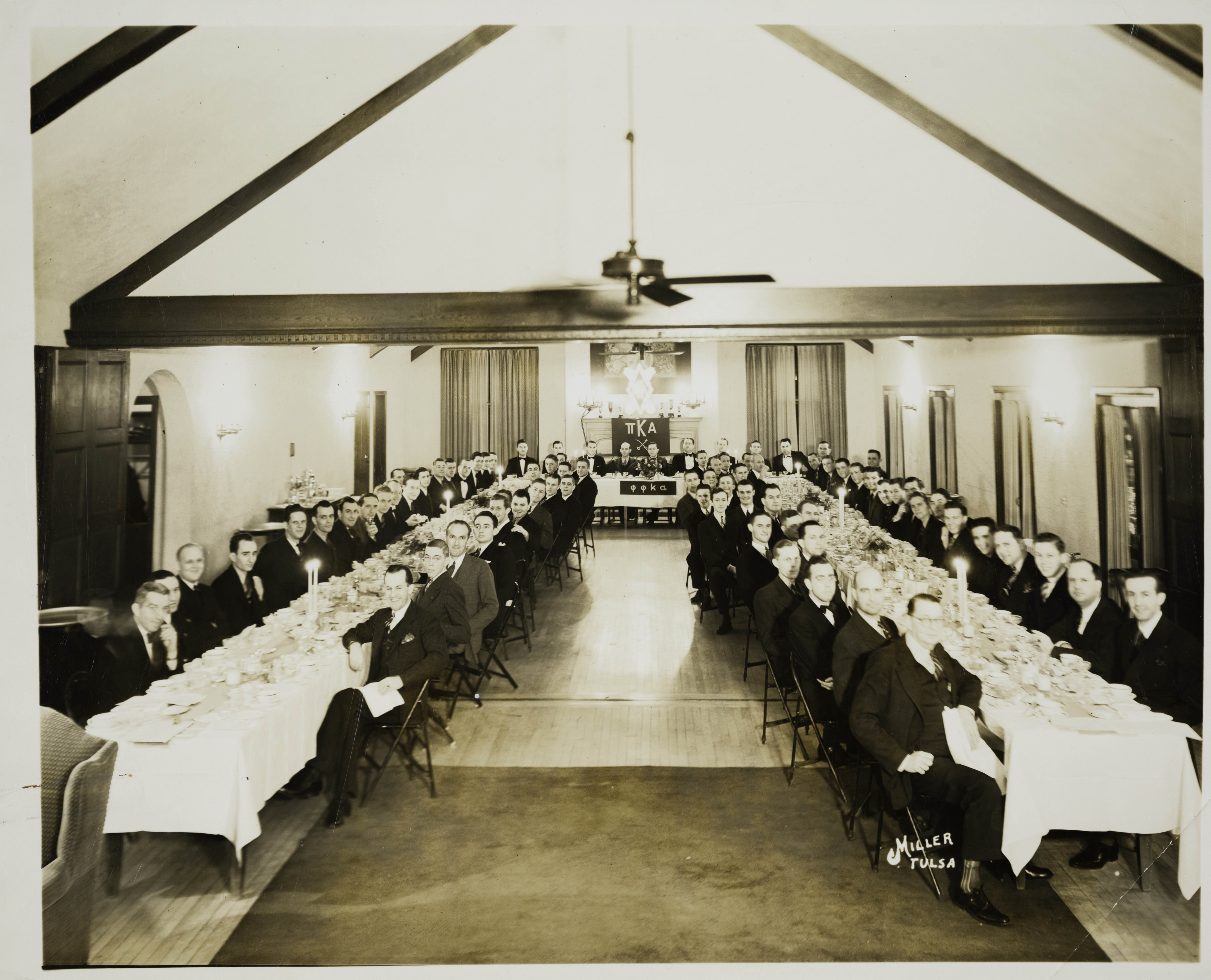 Gamma Upsilon Chapter Founders' Day Banquet Group Photograph, 1937