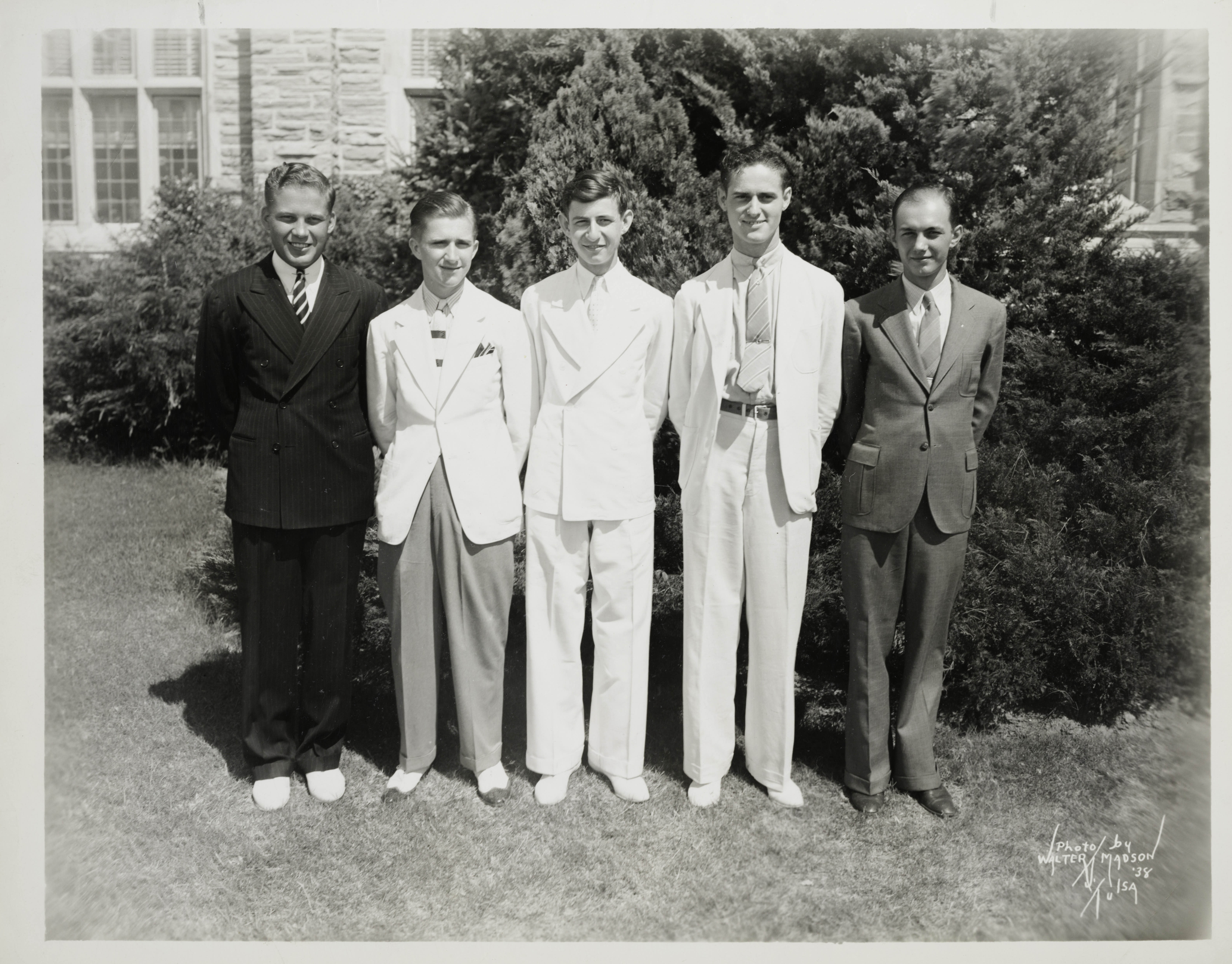 Sas, McLane, Heath, Bauer, and Staub Photograph, 1938