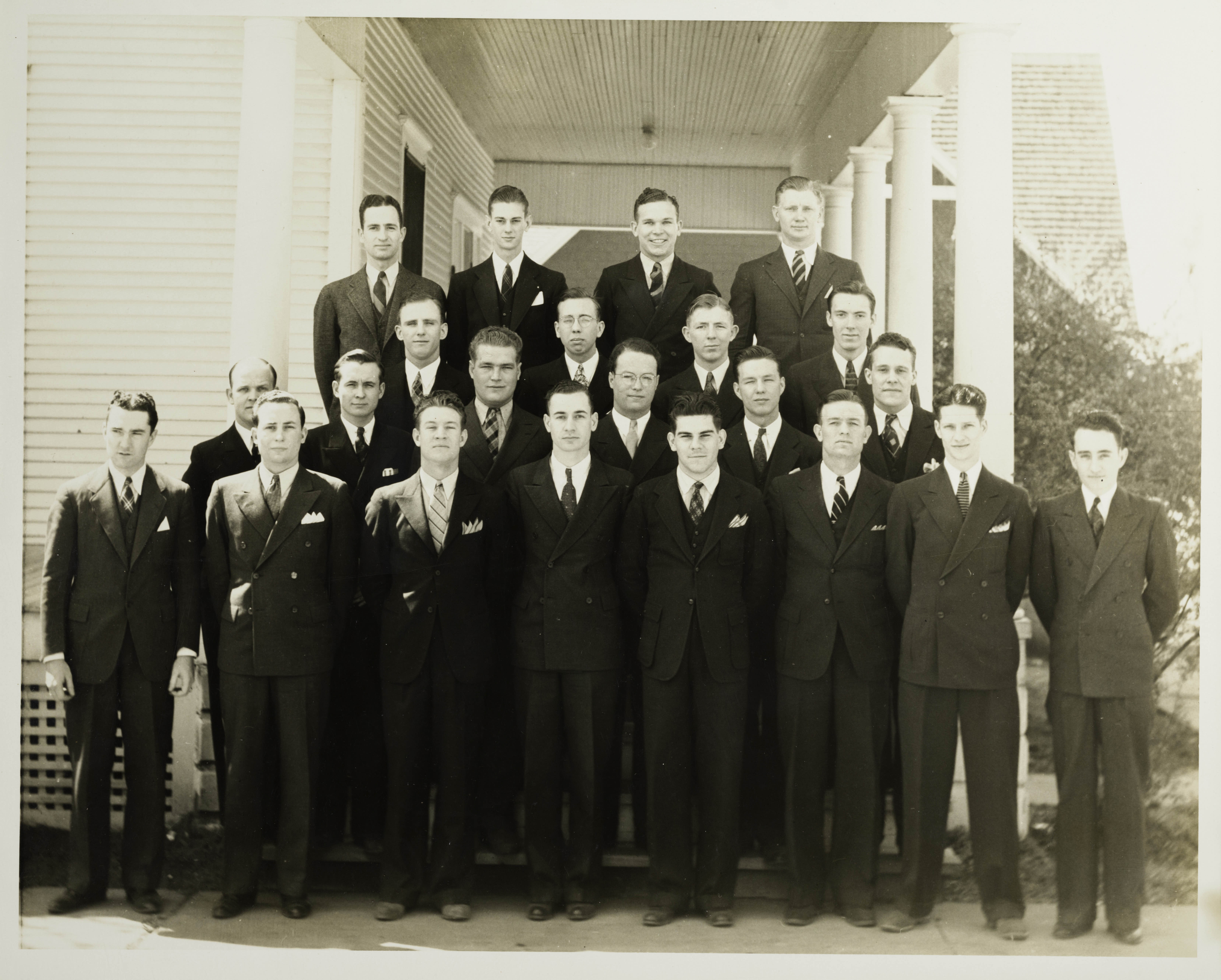 Members of Phi Delta Fraternity Group Photograph, c. 1936