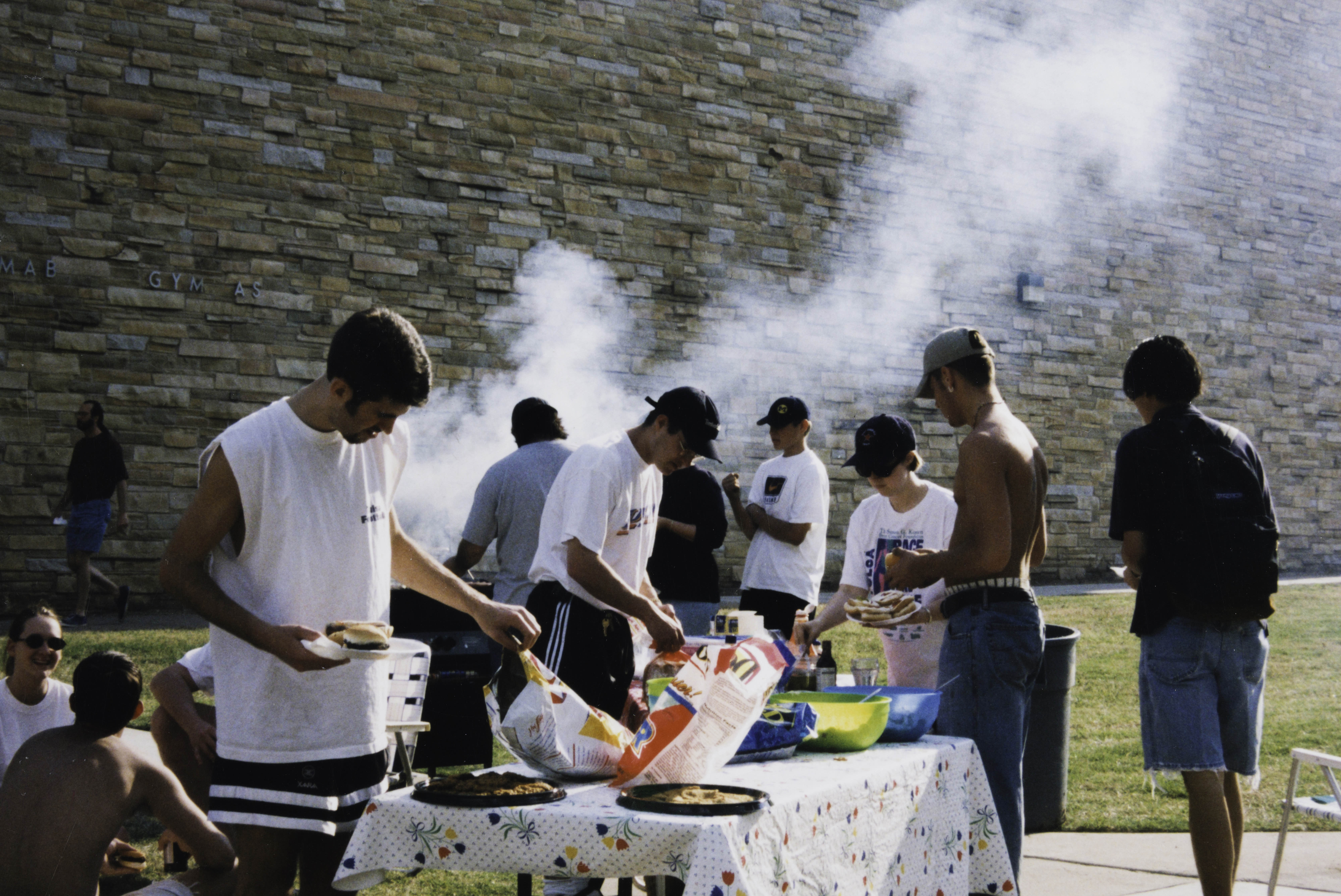 University of Tulsa Students at Cookout Photograph, c. 1990s