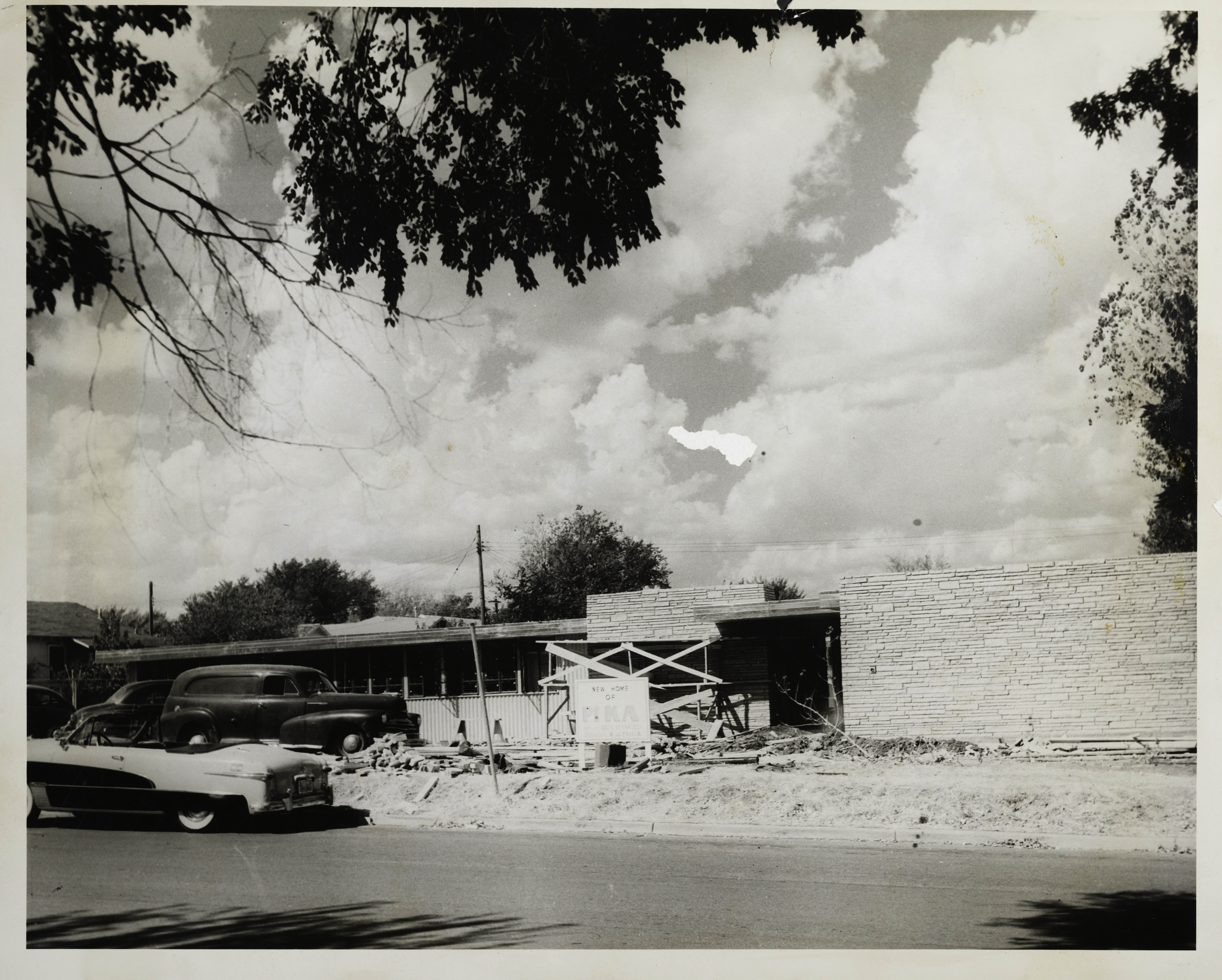 Gamma Upsilon Chapter House Construction Site Photograph, c. 1952