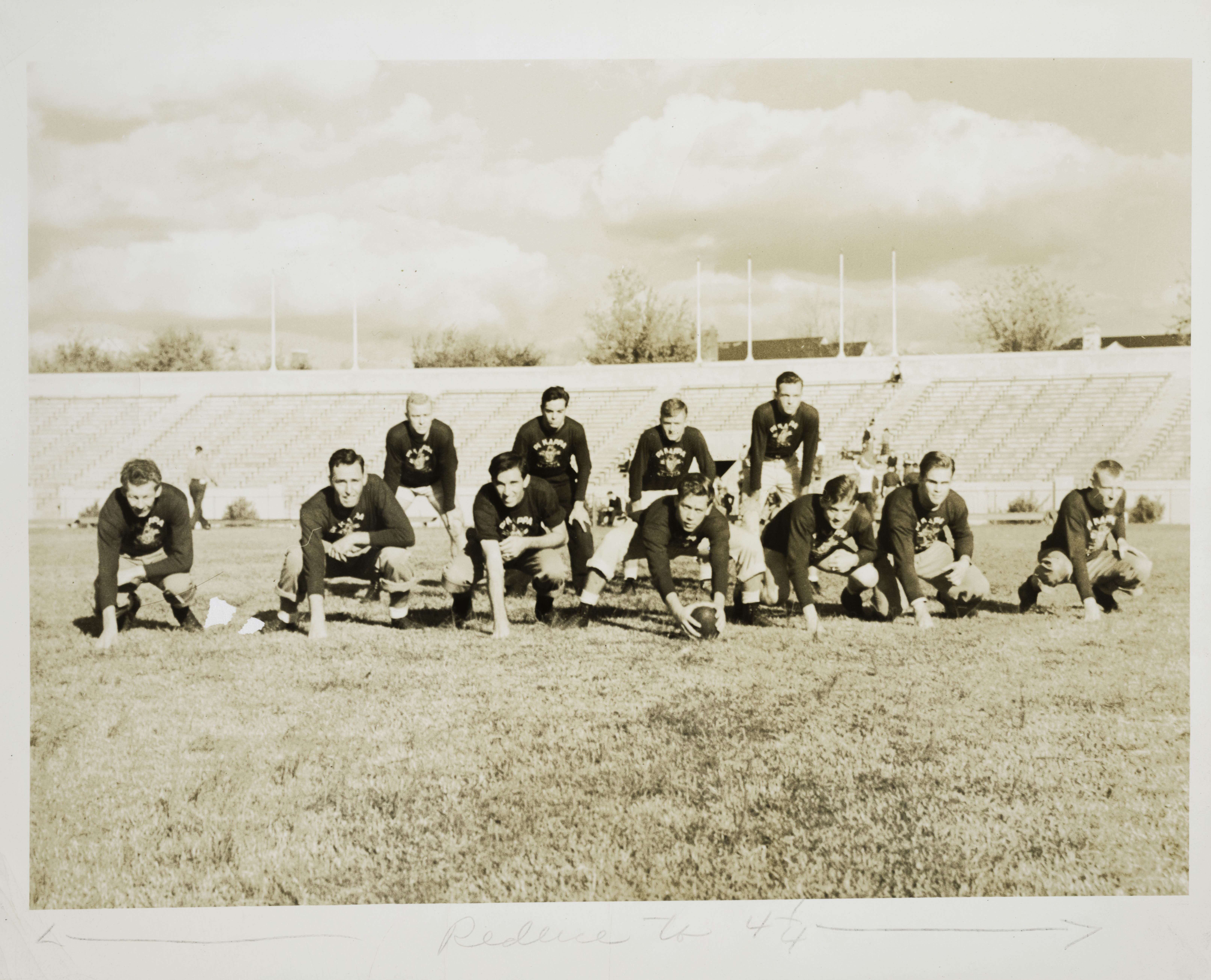 Gamma Alpha Intramural Football Team Group Photograph, 1940