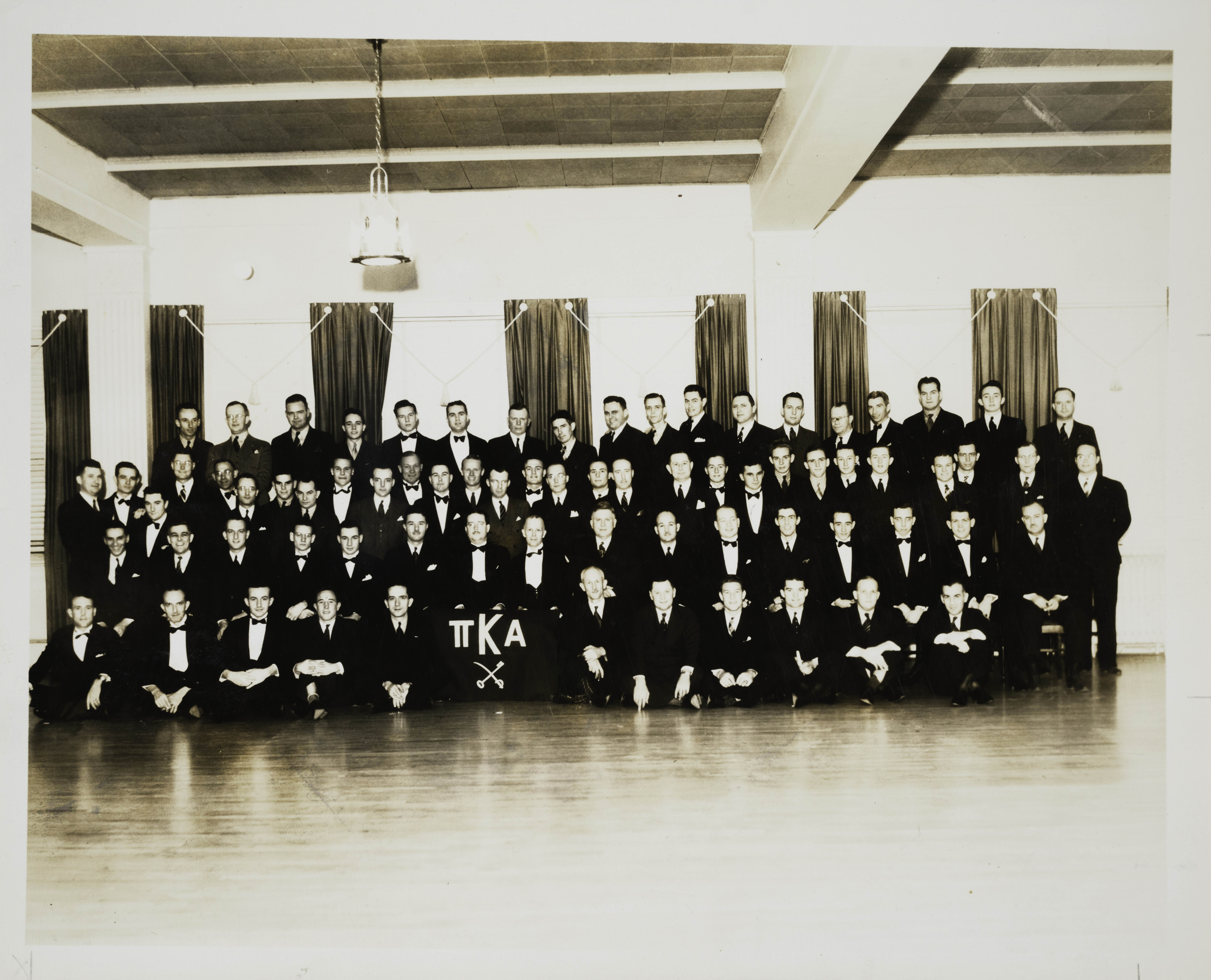 Gamma Upsilon Chapter at Founders' Day Banquet Group Photograph, 1937