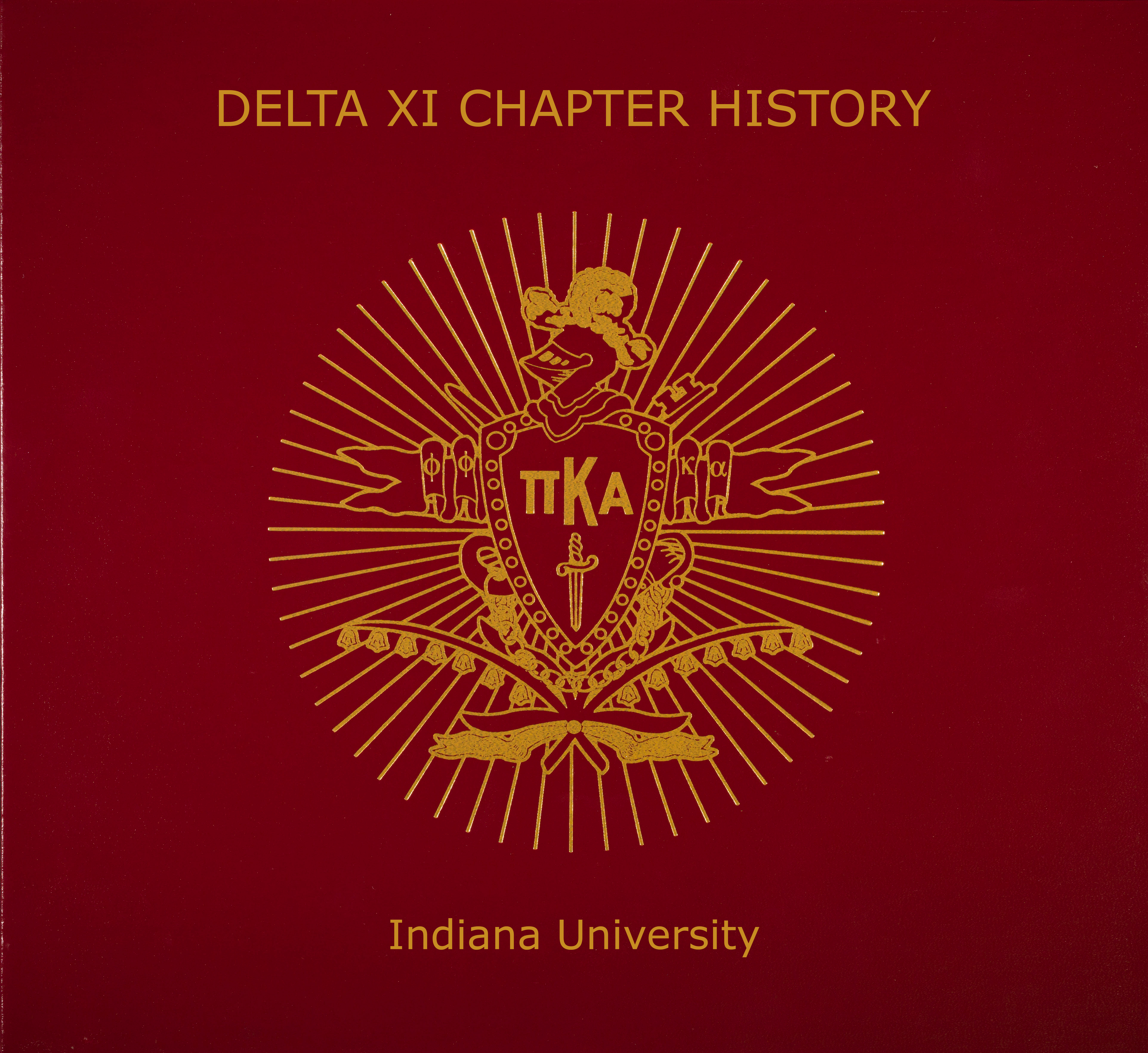 Delta Xi Chapter (Indiana University) Notebook Cover