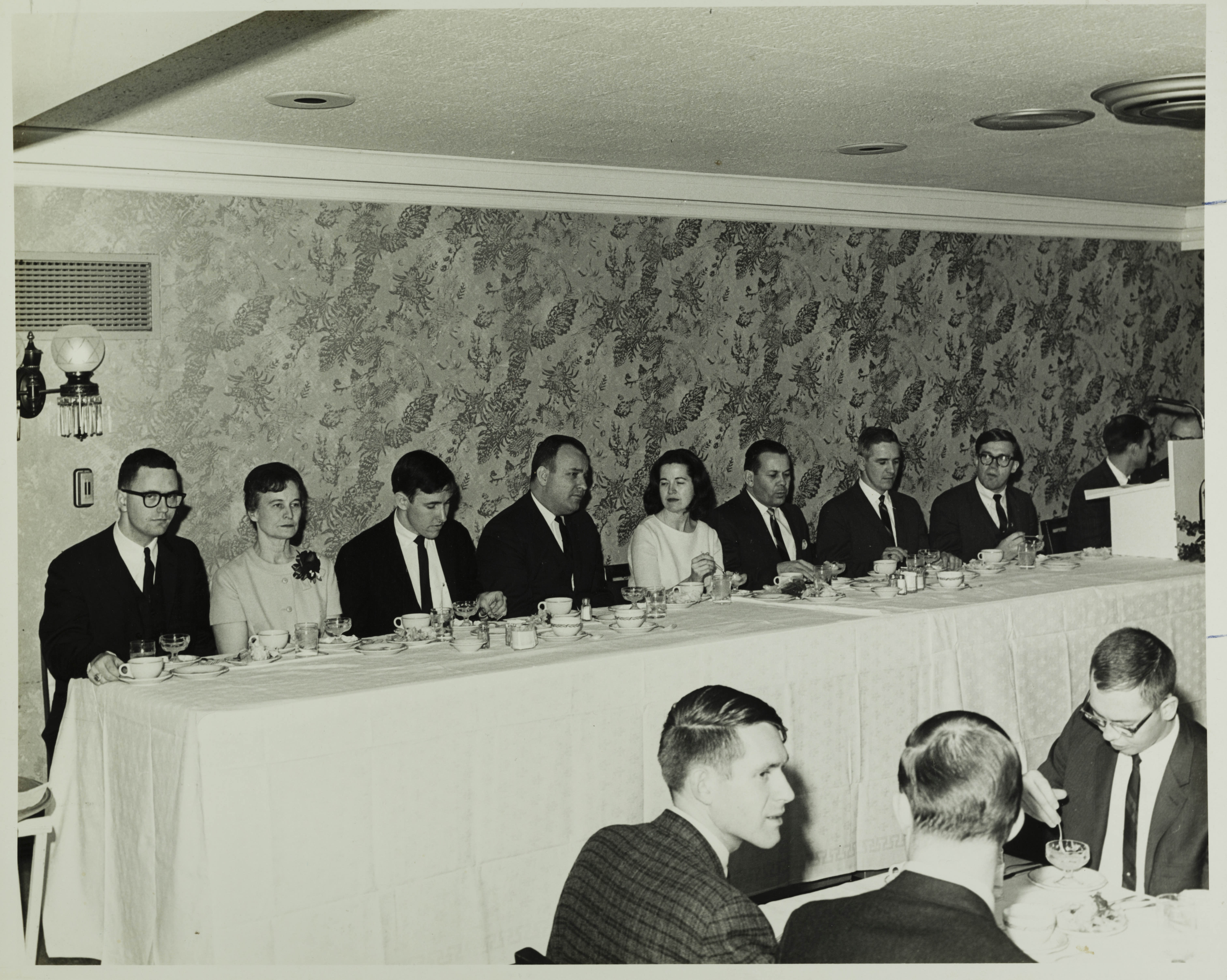 Head Table at the Delta Xi Chapter Installation Banquet Photograph, March 6, 1965