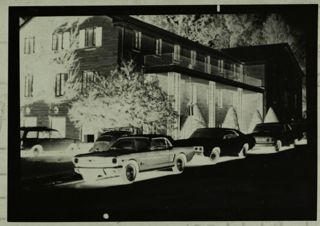 Delta Xi Chapter House Street View Negative Photograph, c. 1975