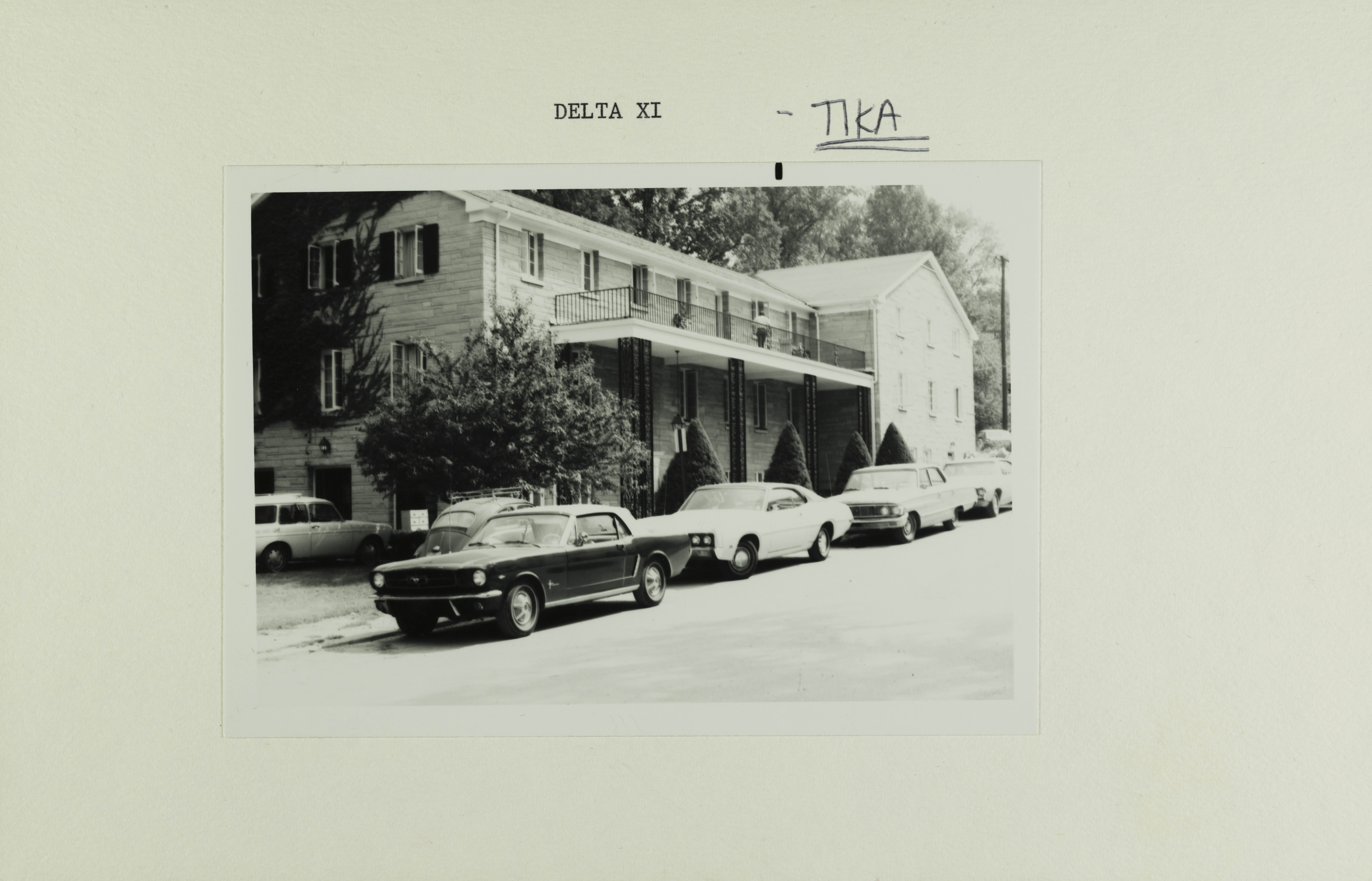 Delta Xi Chapter House Street View Photograph, c. 1975
