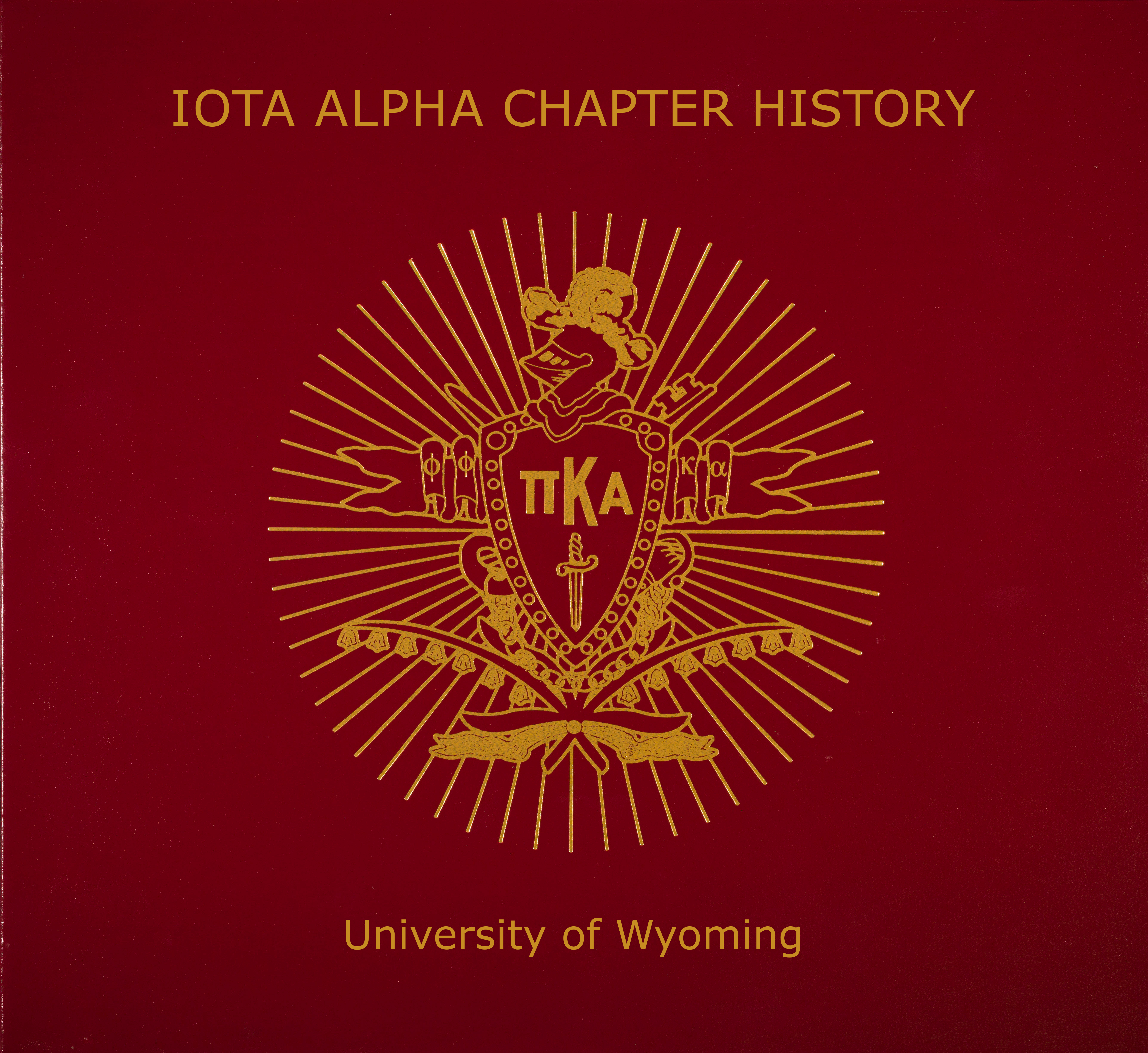 Iota Alpha Chapter (University of Wyoming) Notebook Cover